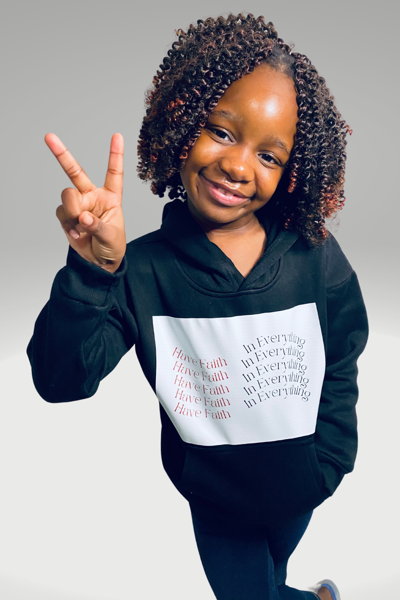 HAVE FAITH IN EVERYTHING GIRLS HOODIE