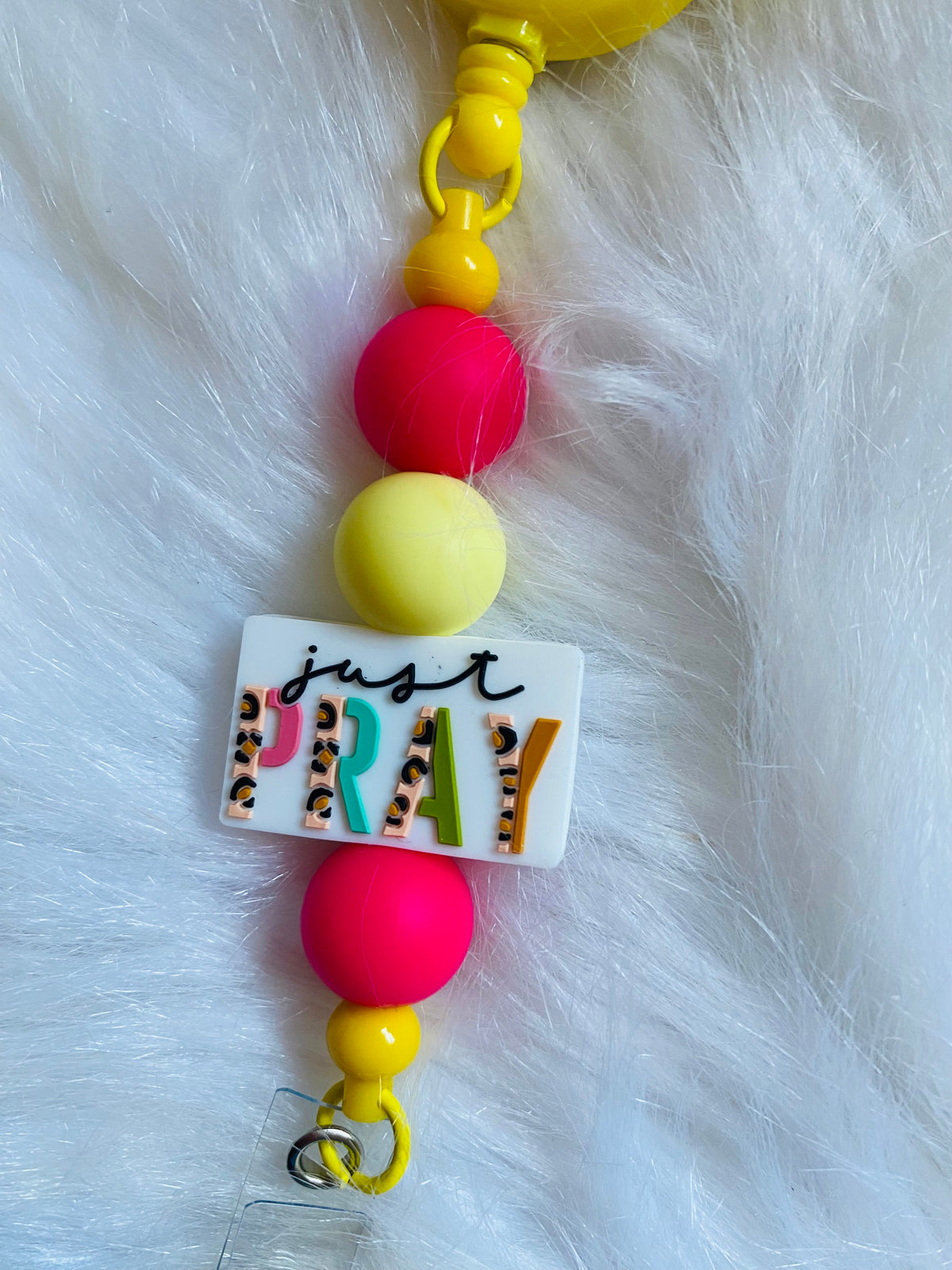 JUST PRAY BADGE CLIPS