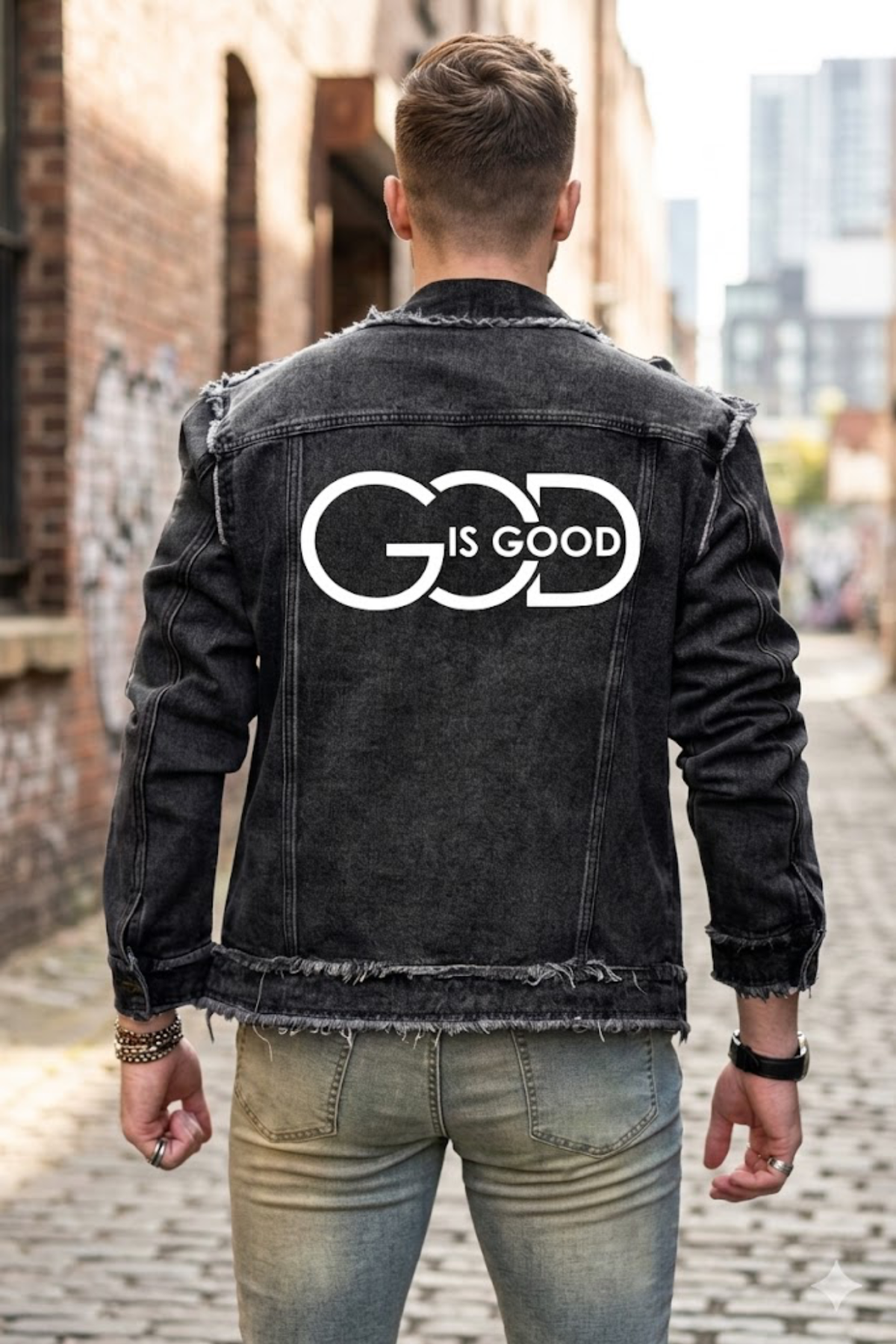 GOD IS GOOD DENIM JACKET