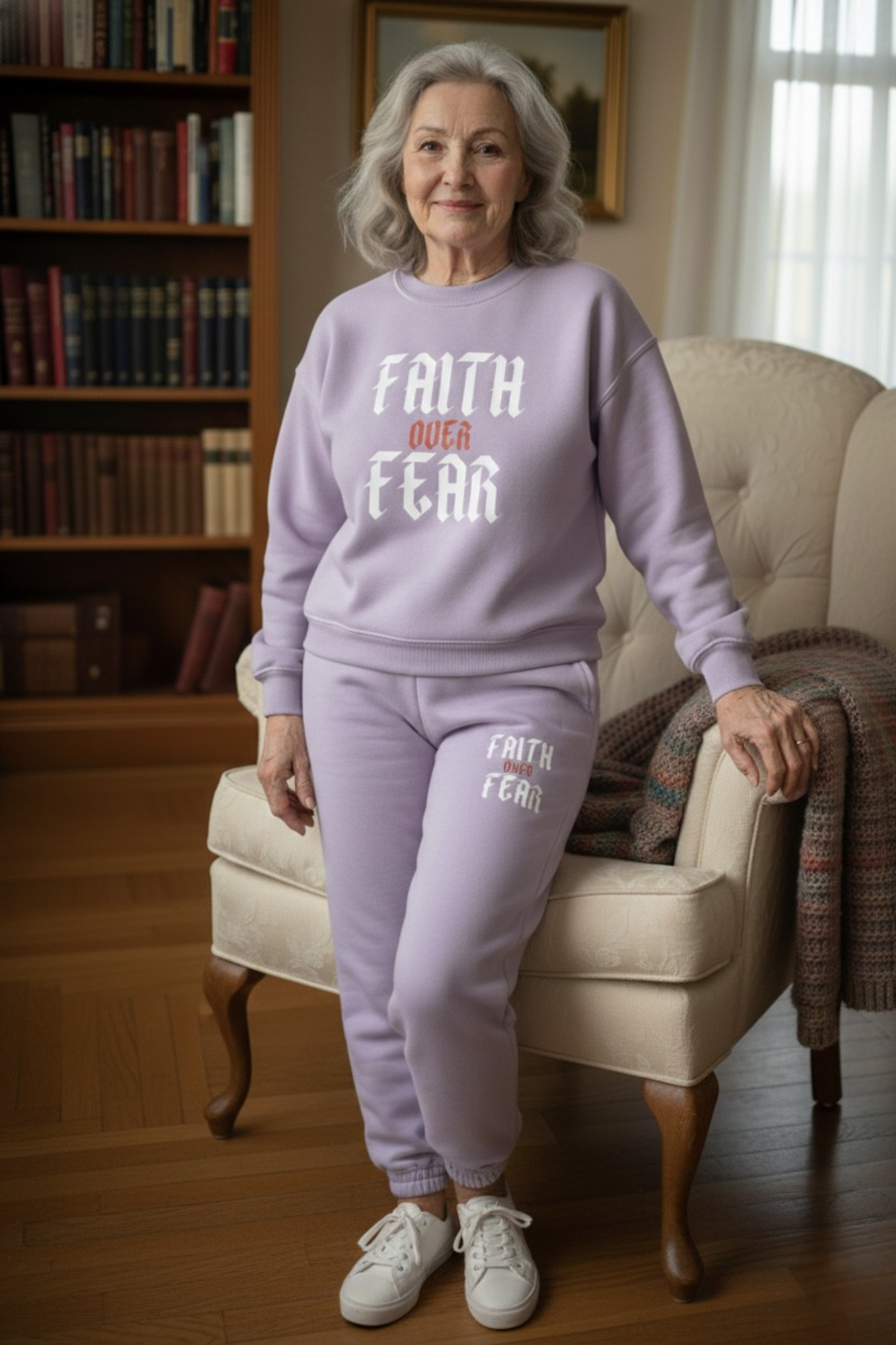 FAITH OVER FEAR SWEATSHIRT SETS