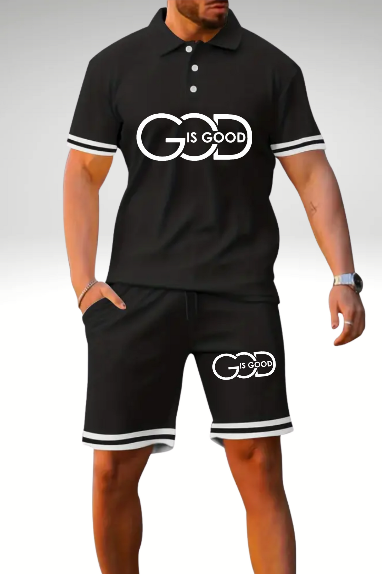 GOD IS GOOD SHORT SET