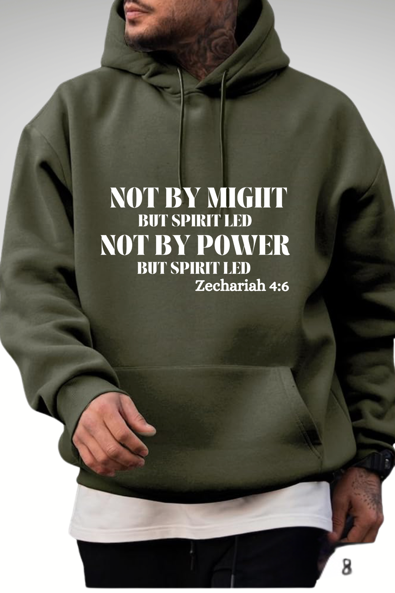 NOT BY MIGHT NOT BY POWER HOODIE