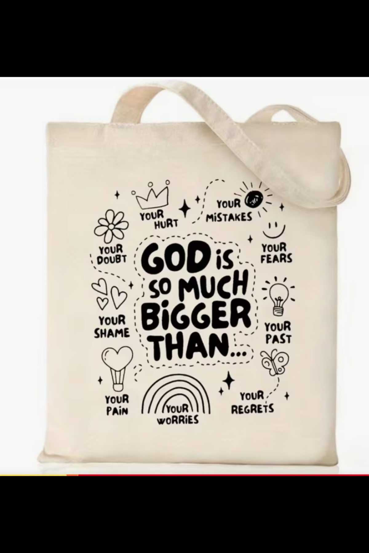 GOD IS BIGGER CANVAS BAG