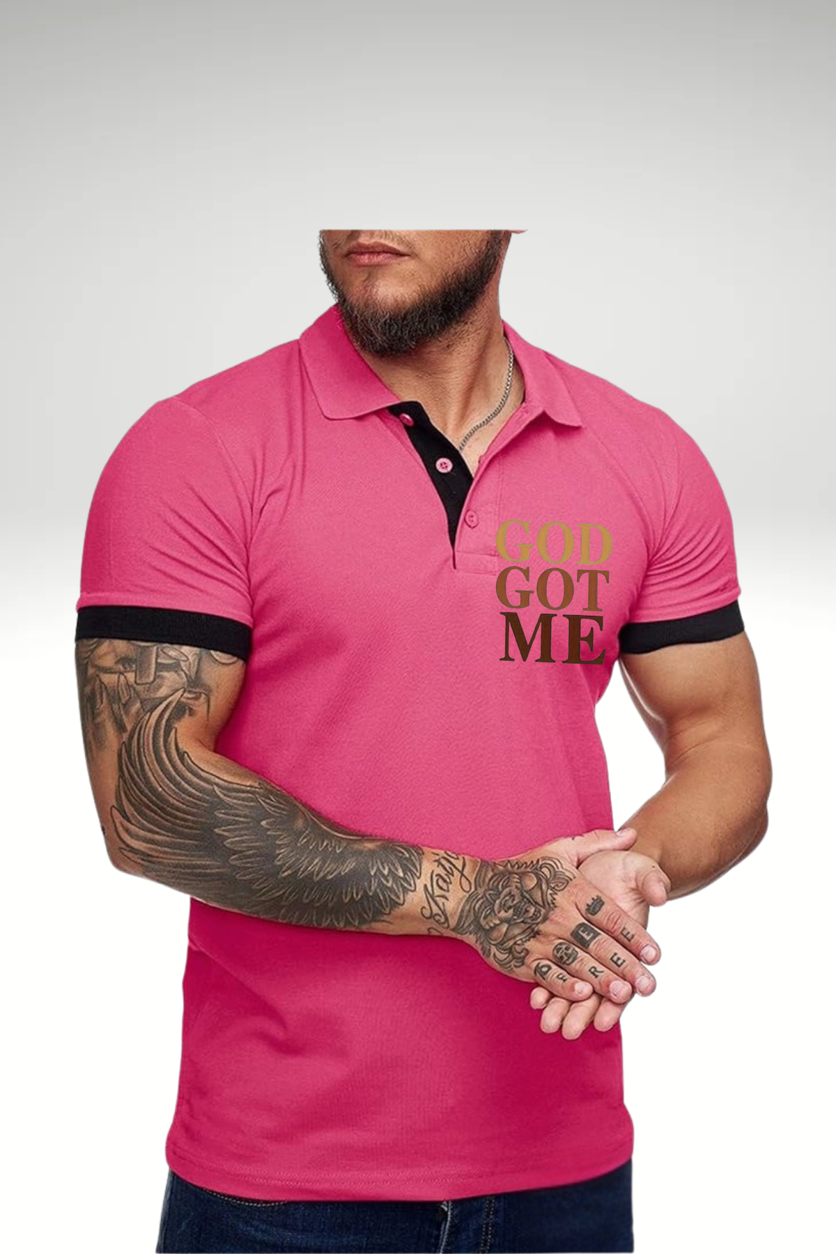 GOD GOT ME POLO TSHIRT