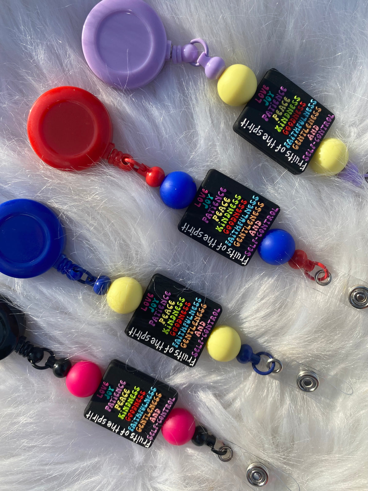 FRUITS OF THE SPIRIT BADGE CLIPS