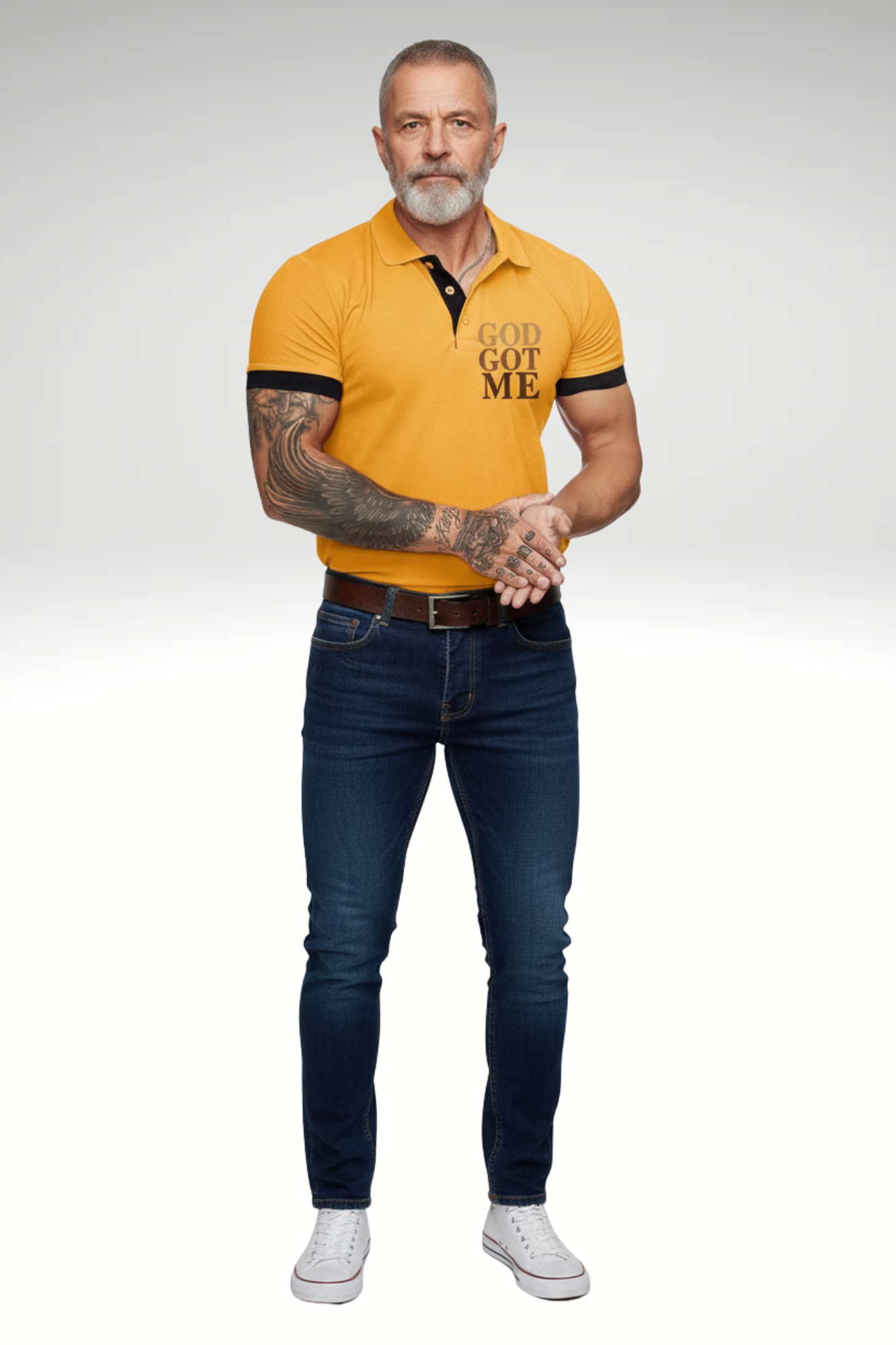 GOD GOT ME POLO TSHIRT