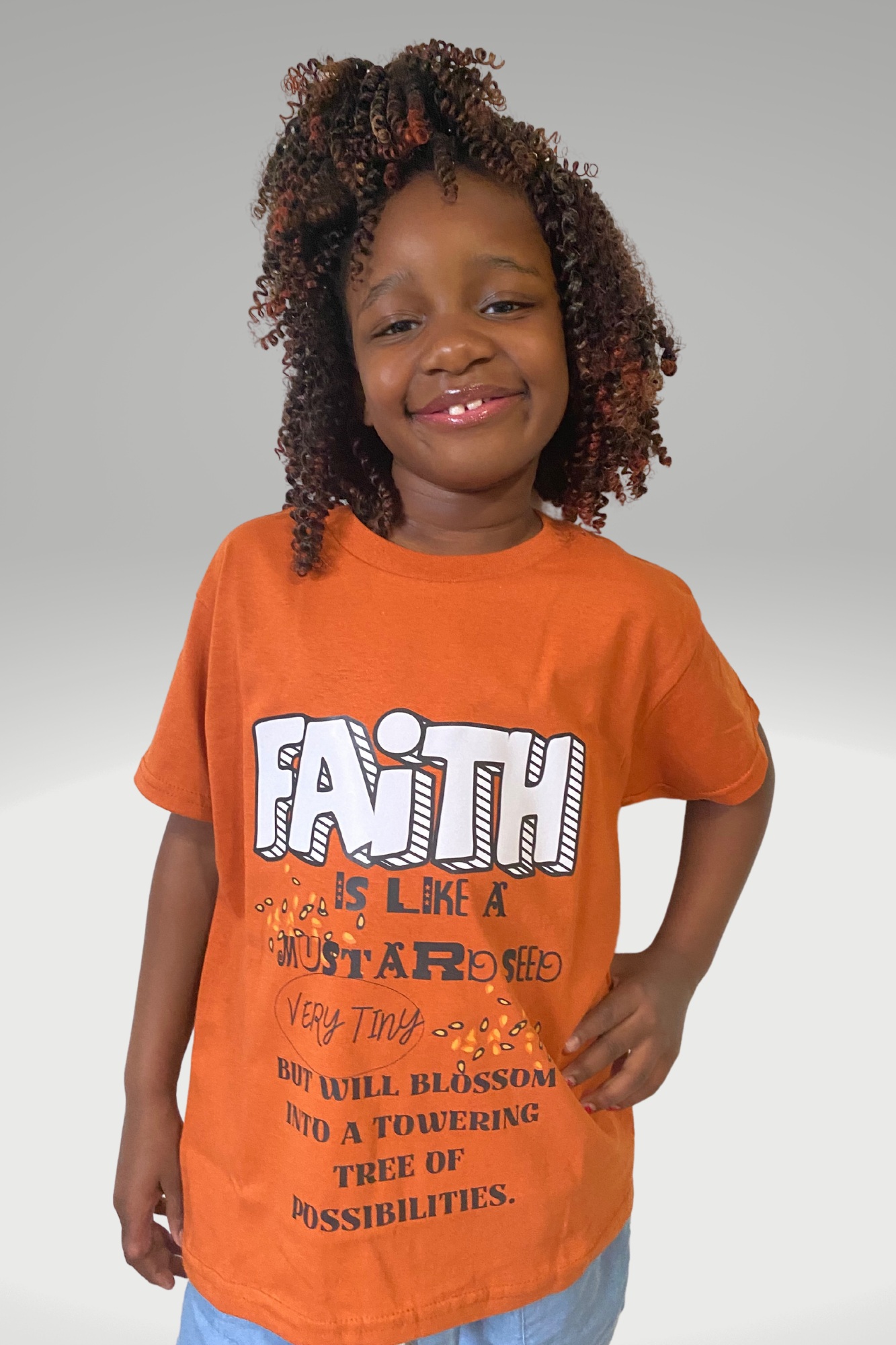 FAITH MUSTARD SEED GIRLS T-SHIRT