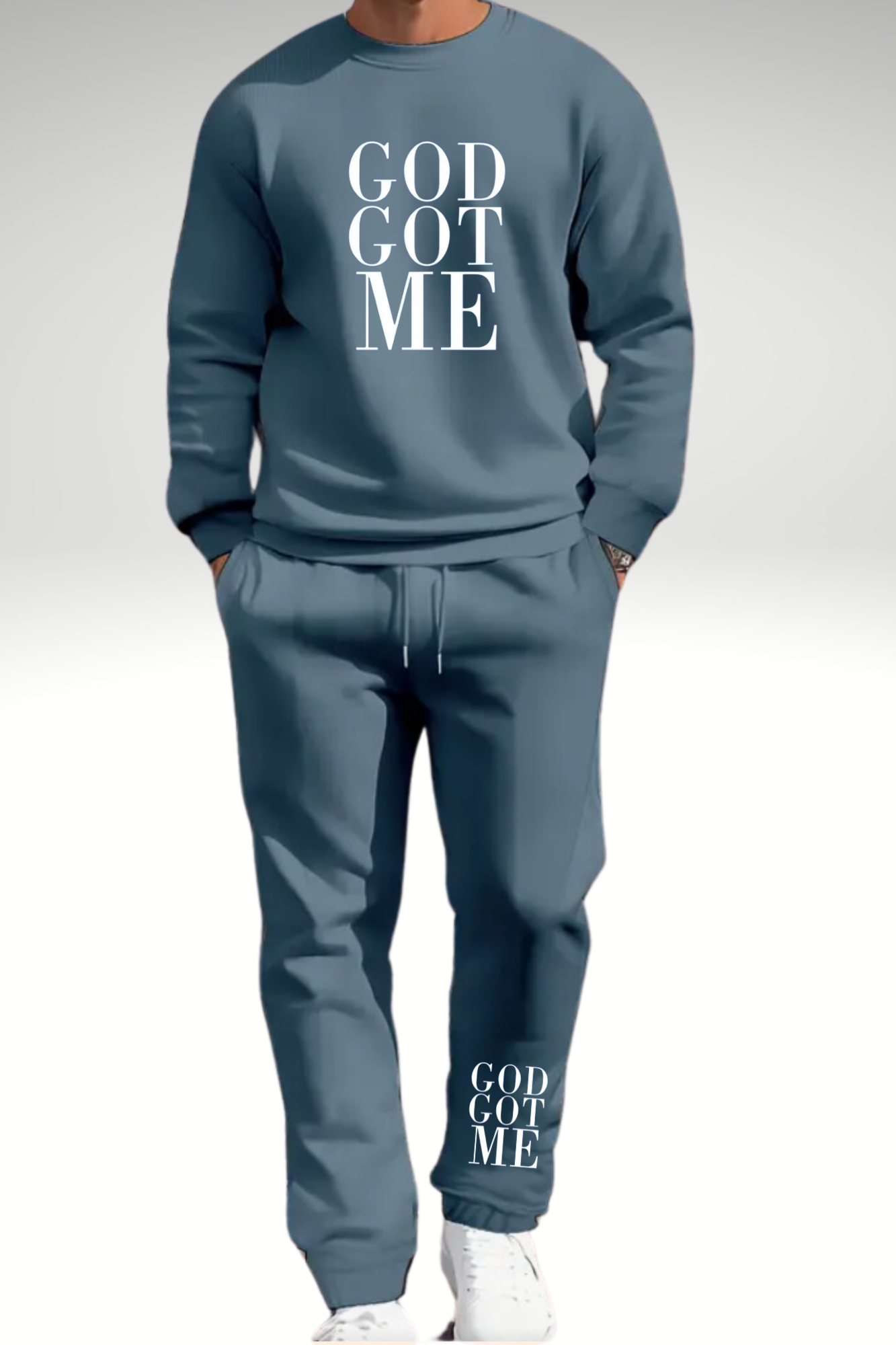 GOD GOT ME SWEATSHIRT 2 PIECE SET