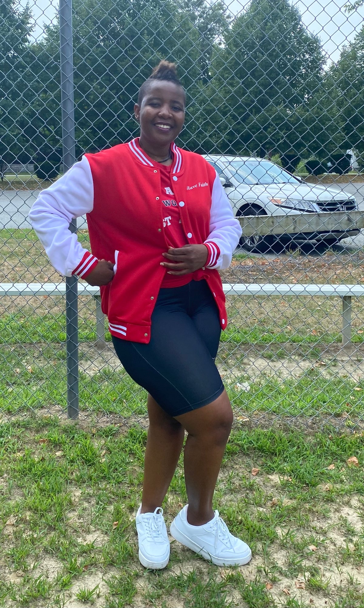 HAVE FAITH UNISEX BASEBALL JACKET