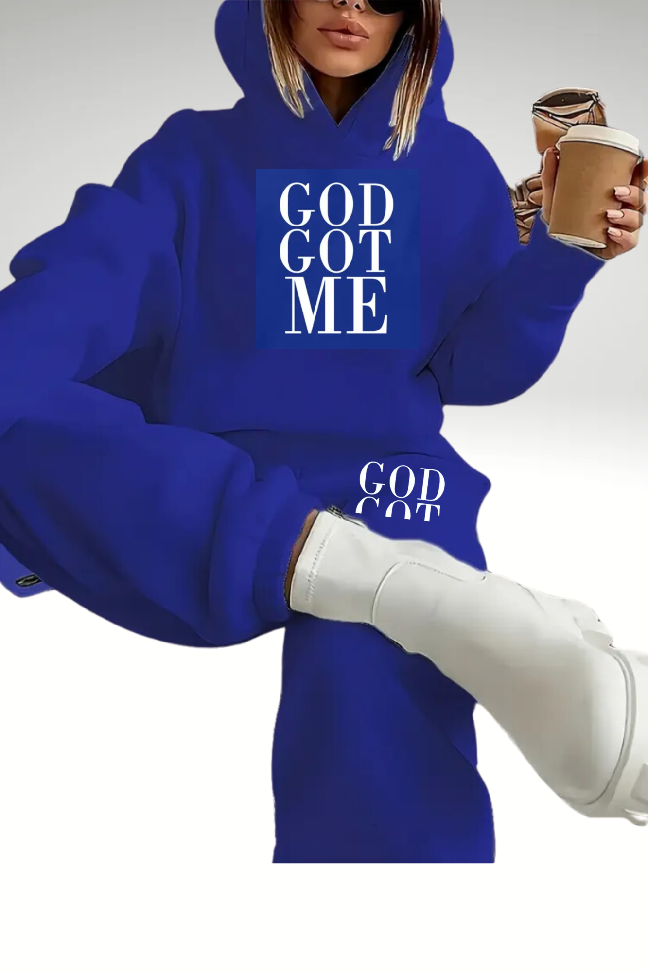 GOD GOT ME HOODIE SET