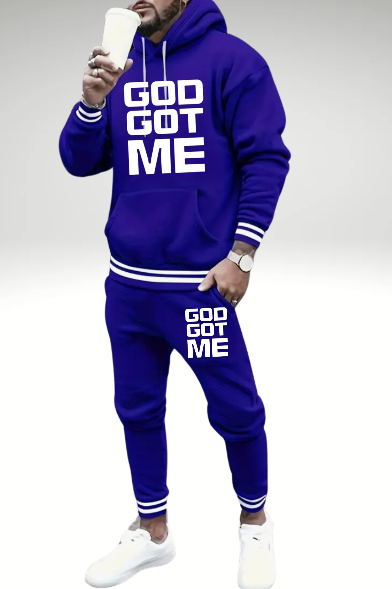 GOD GOT ME HOODIE SET