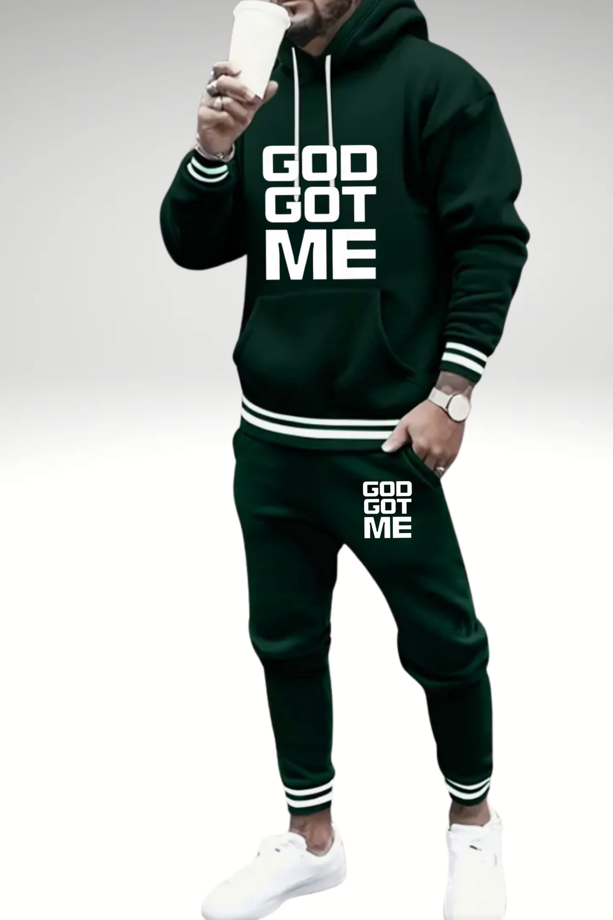 GOD GOT ME HOODIE SET