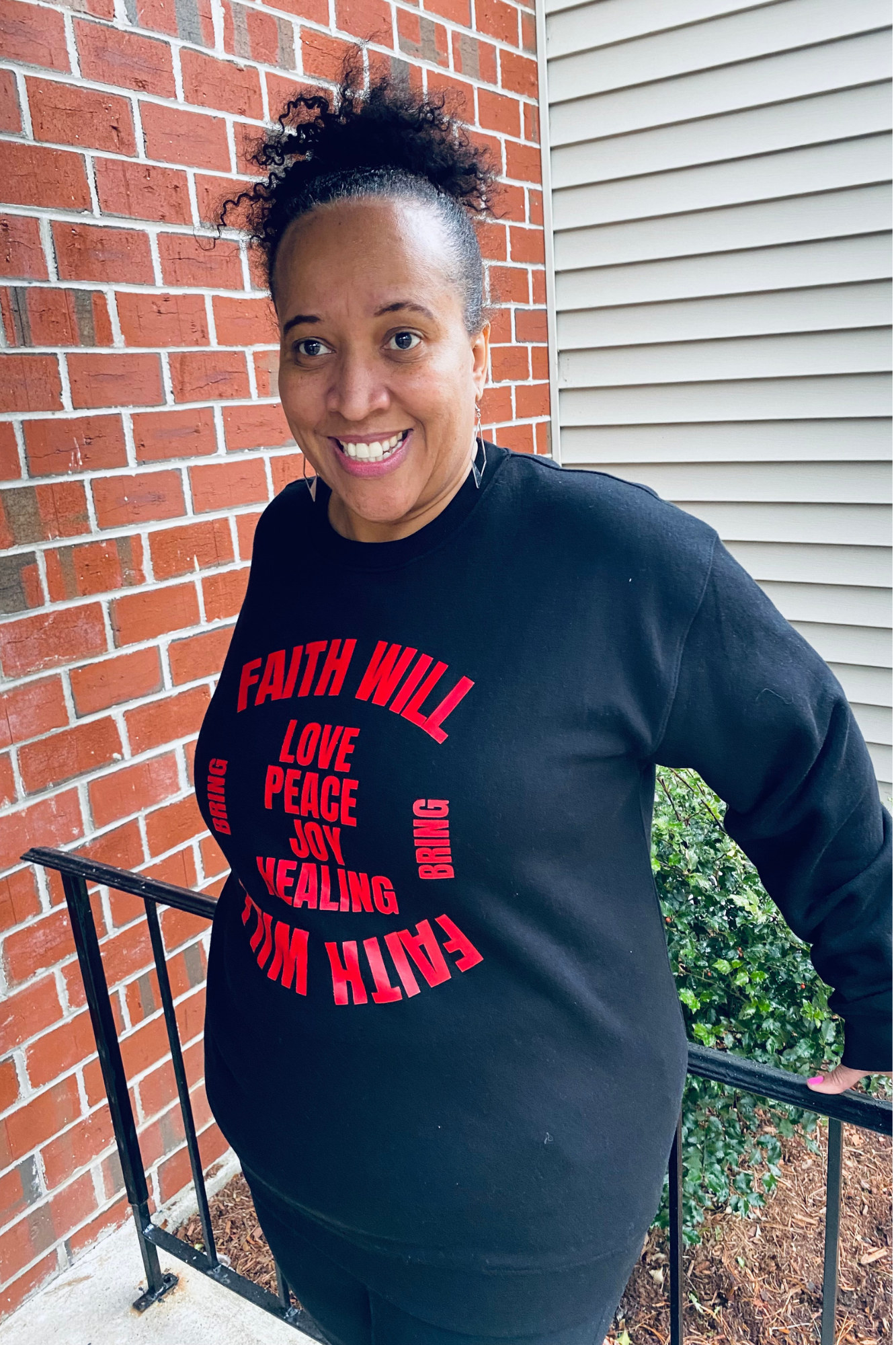 FAITH WILL BRING RED SWEATSHIRT