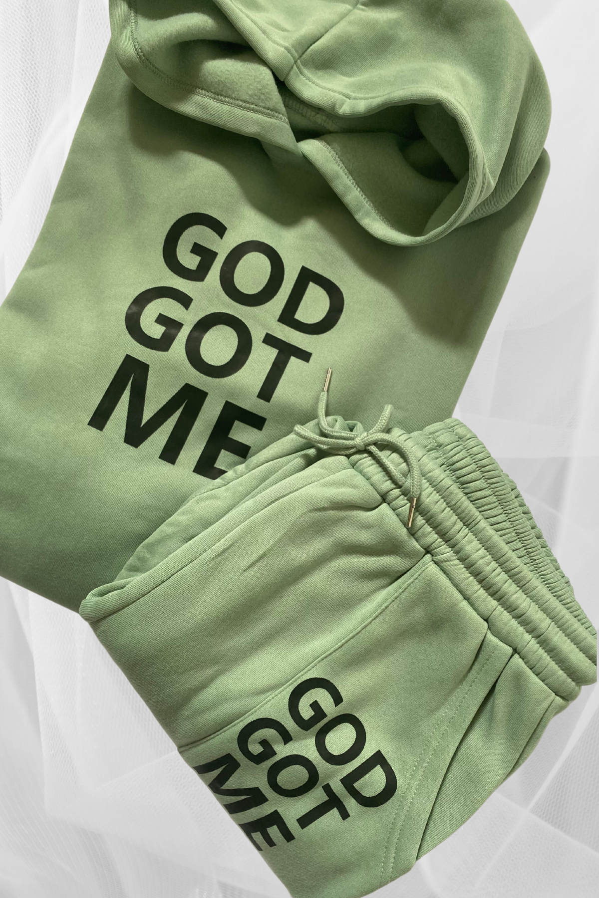 GOD GOT ME 2 PIECE JOGGERS SET