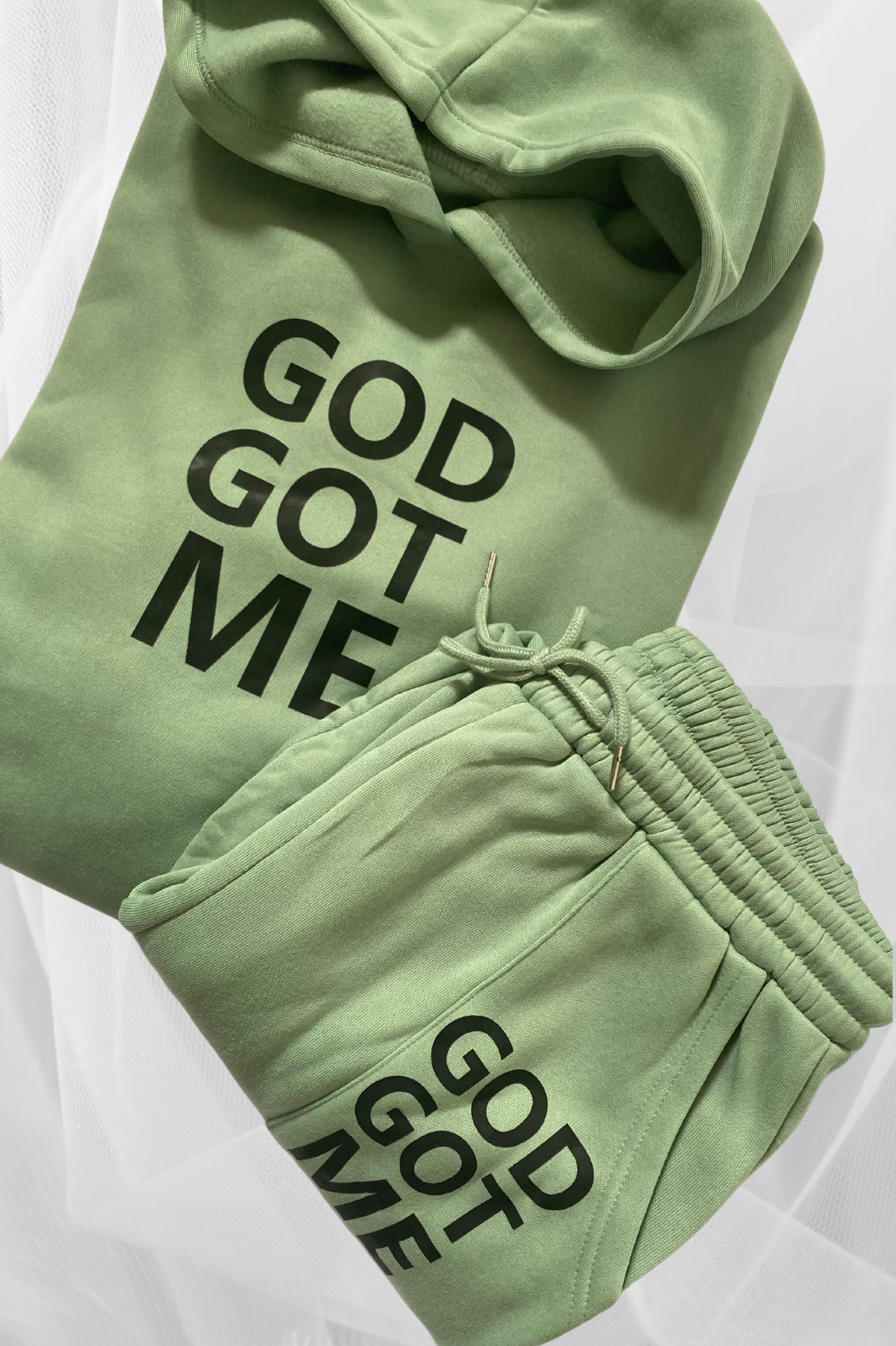 GOD GOT ME 2 PIECE JOGGERS SET