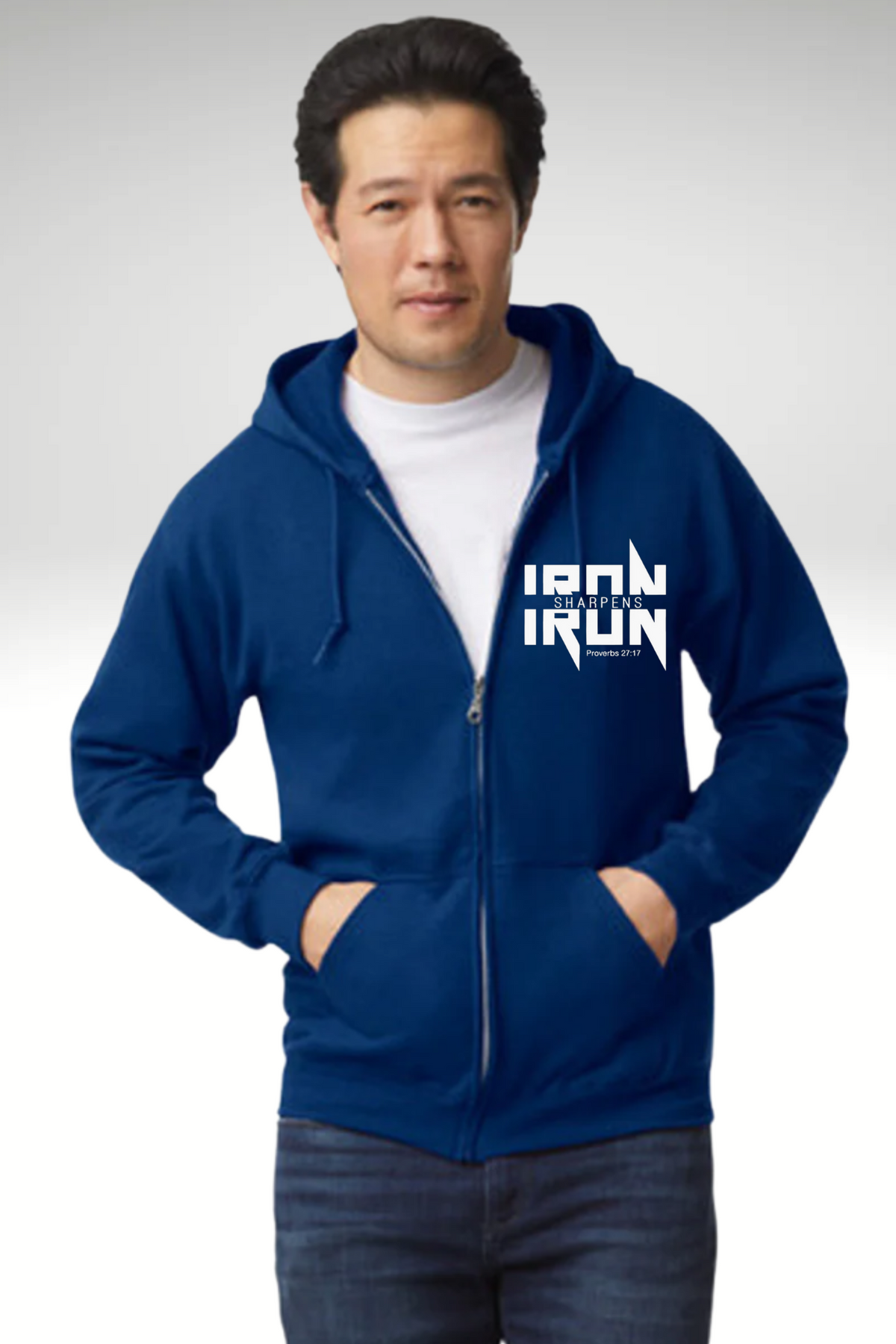 IRON SHARPENS IRON ZIPPER HOODIE