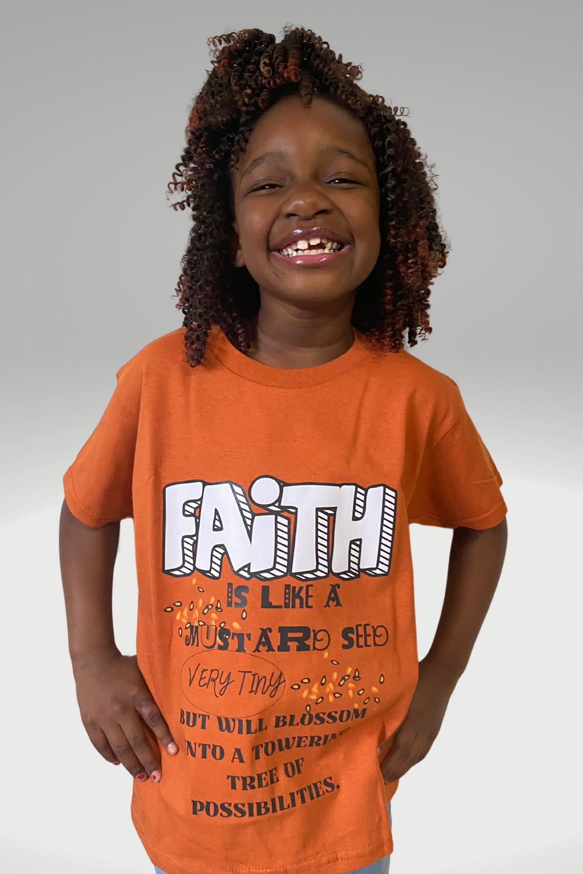 FAITH MUSTARD SEED GIRLS T-SHIRT