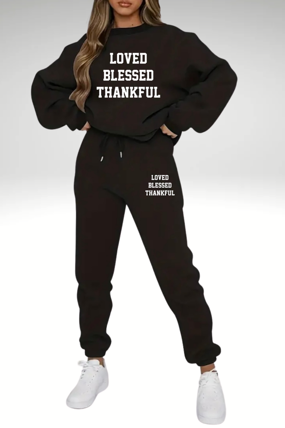 LOVED BLESSED THANKFUL SET