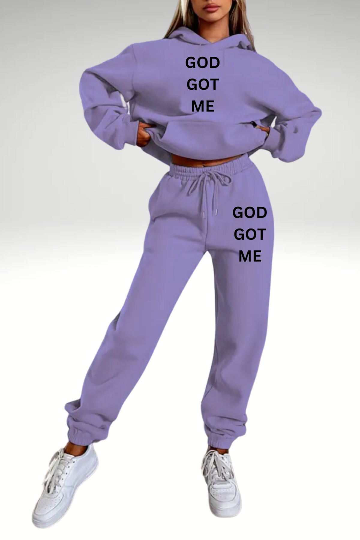 GOD GOT ME 2 PIECE JOGGERS SET