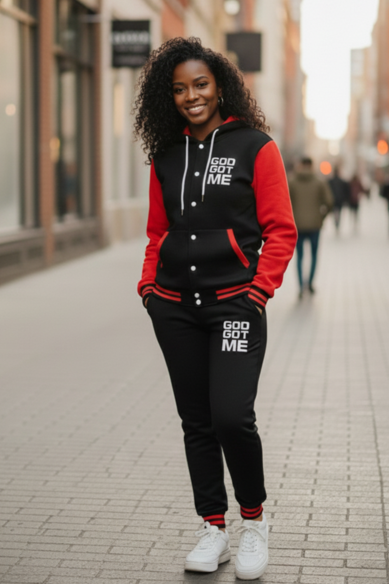 GOD GOT ME FULL HOODIE SET