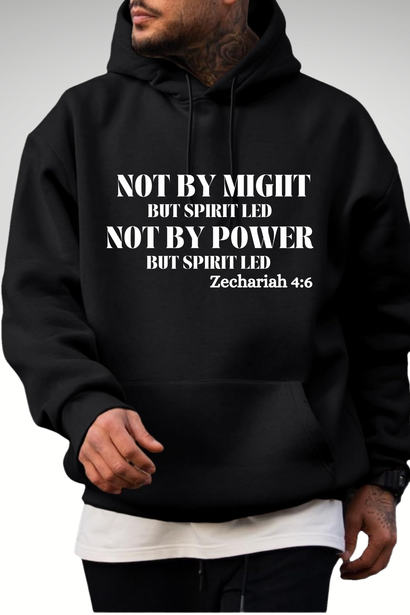 NOT BY MIGHT NOT BY POWER HOODIE