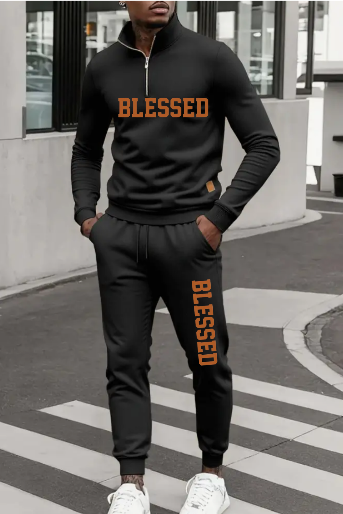 BLESSED MENS ZIPPER JERSEYS
