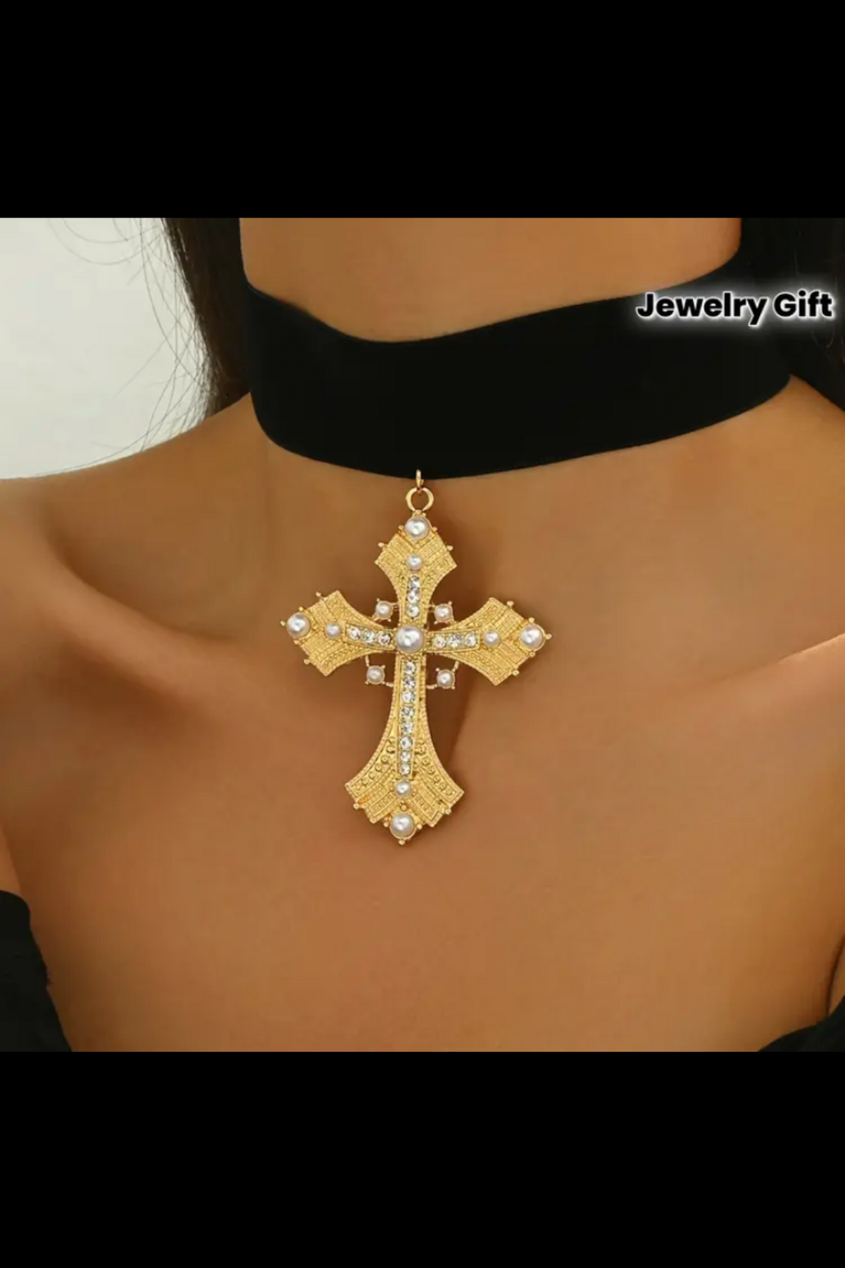 FAITH AND ELEGANCE CHOCKER NECKLACE