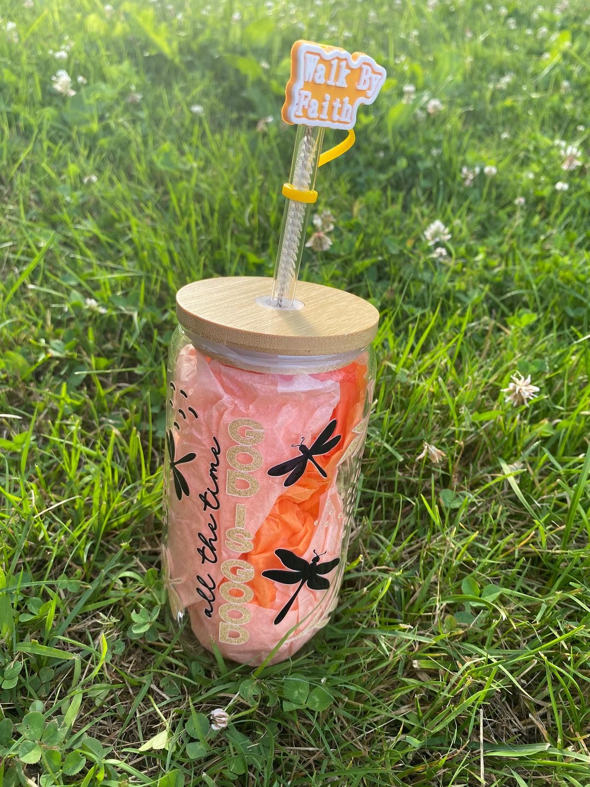 GOD IS GOOD GLASS JAR