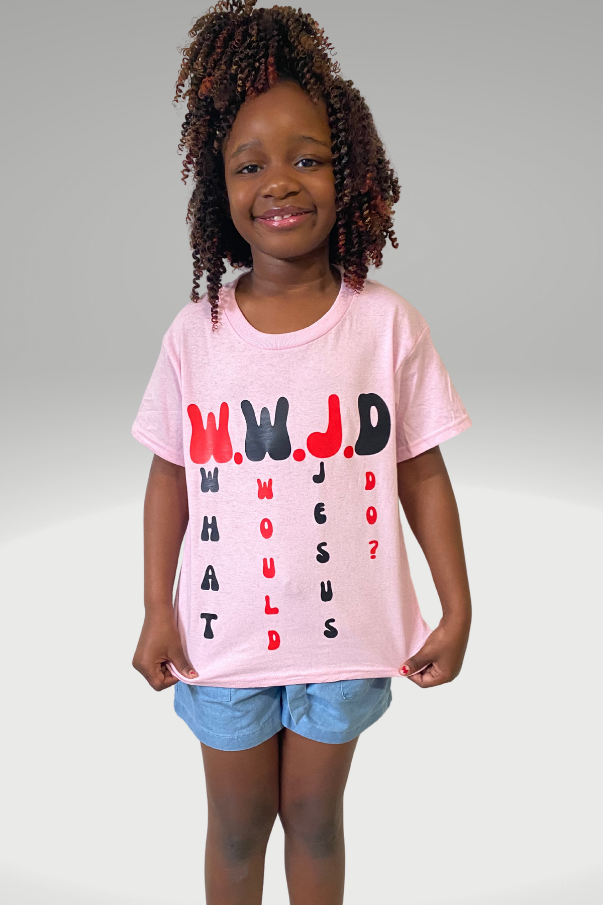 W.W.J.D GIRLS T-SHIRT