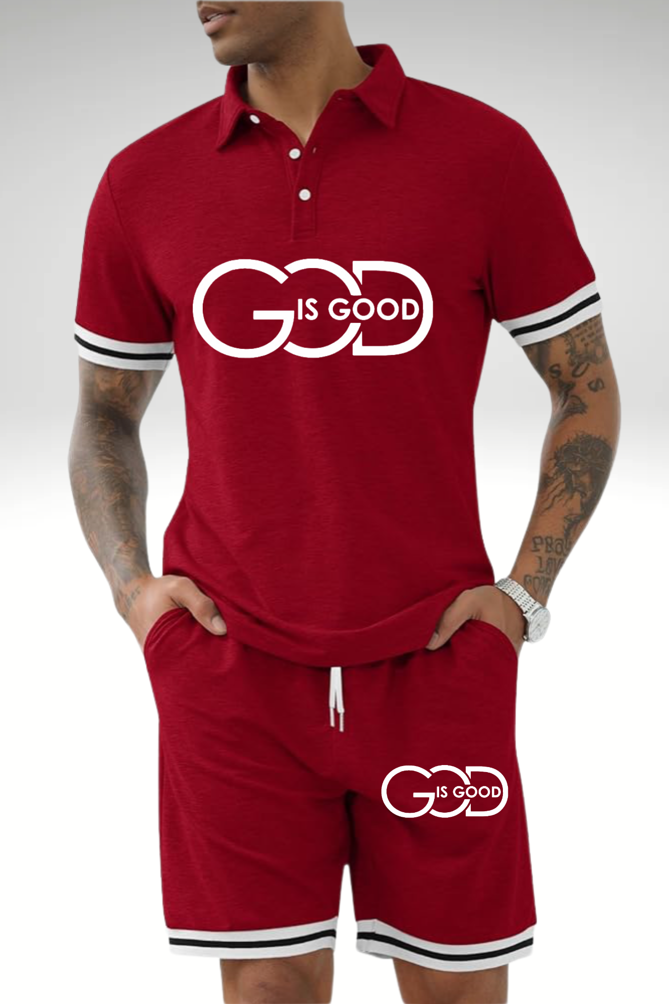 GOD IS GOOD SHORT SET