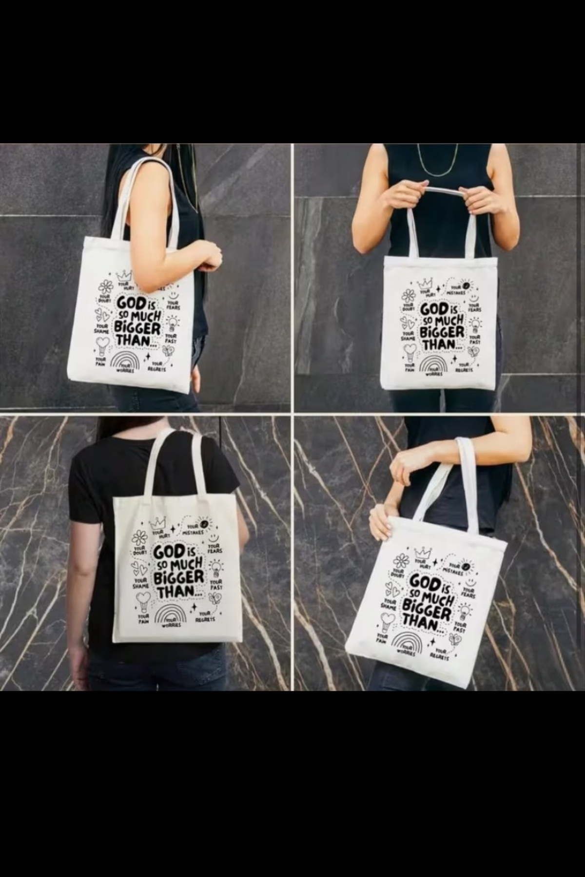 GOD IS BIGGER CANVAS BAG