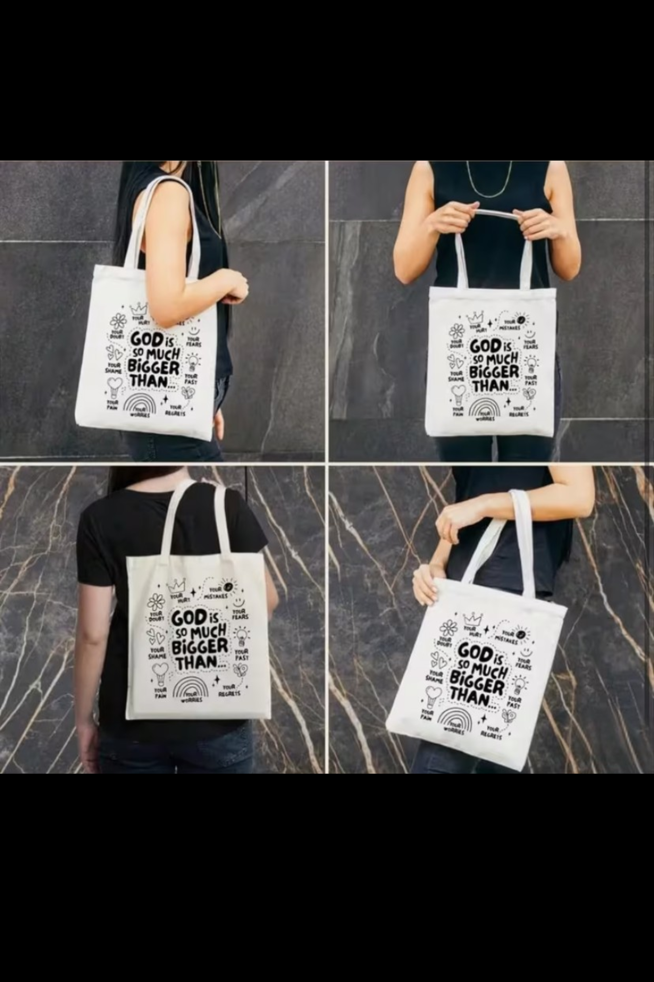 GOD IS BIGGER CANVAS BAG