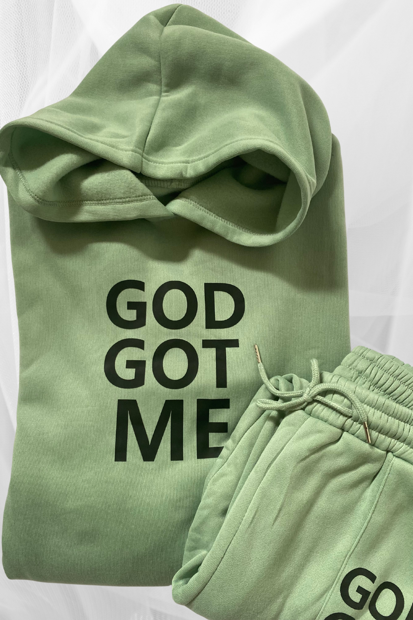 GOD GOT ME 2 PIECE JOGGERS SET