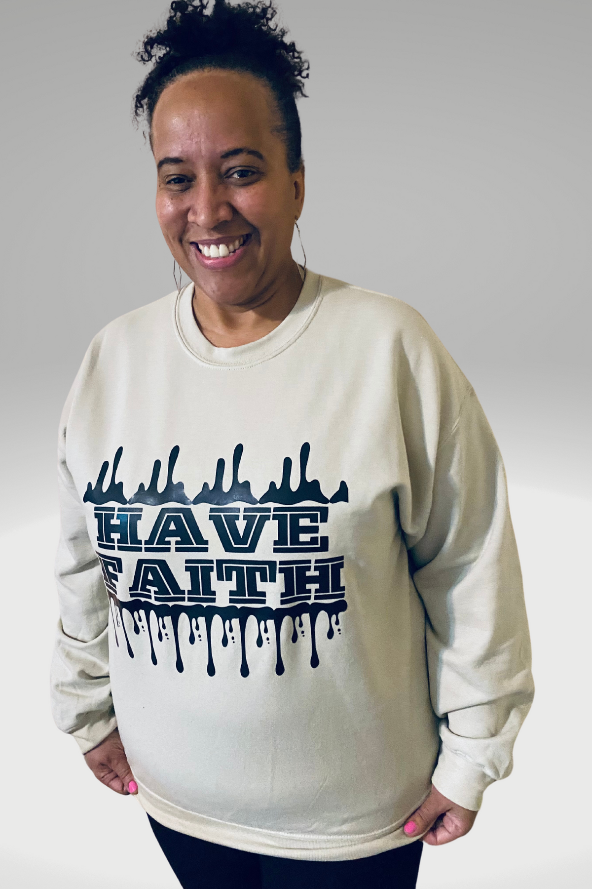 HAVE FAITH SPLASH SWEATSHIRT