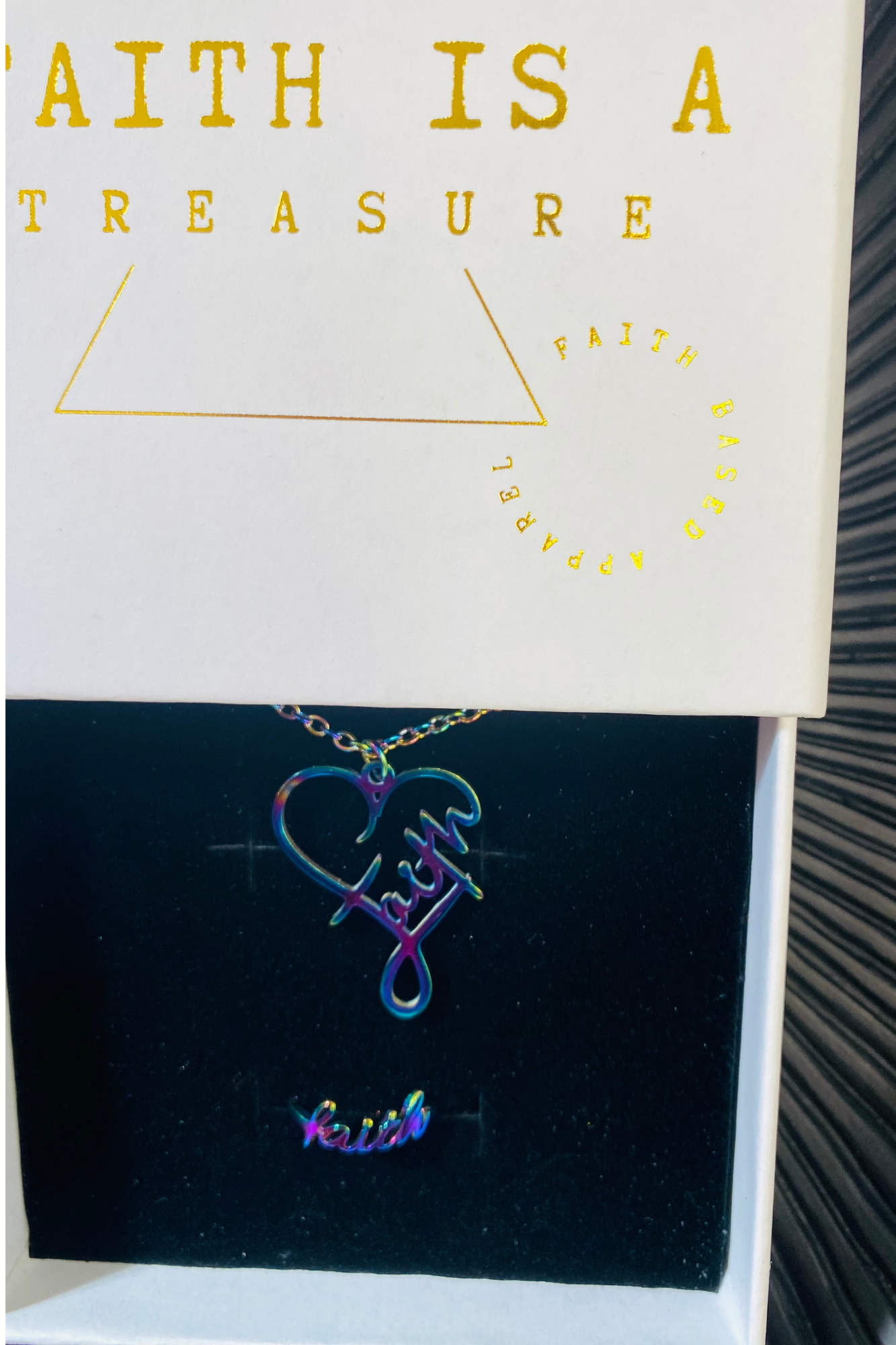 FAITH NECKLACE PENDANT RING SET