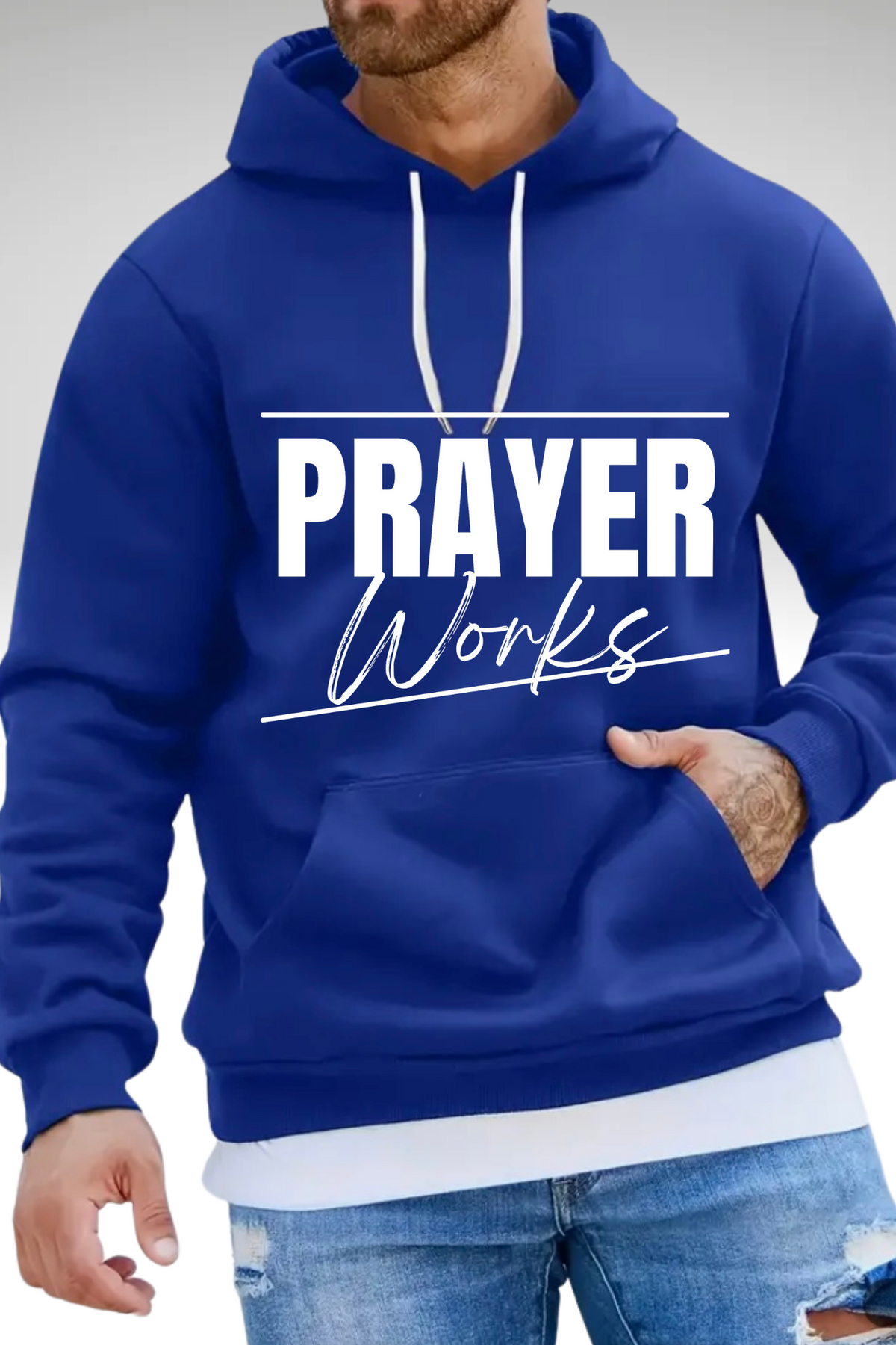 PRAYER WORKS MEN'S HOODIE
