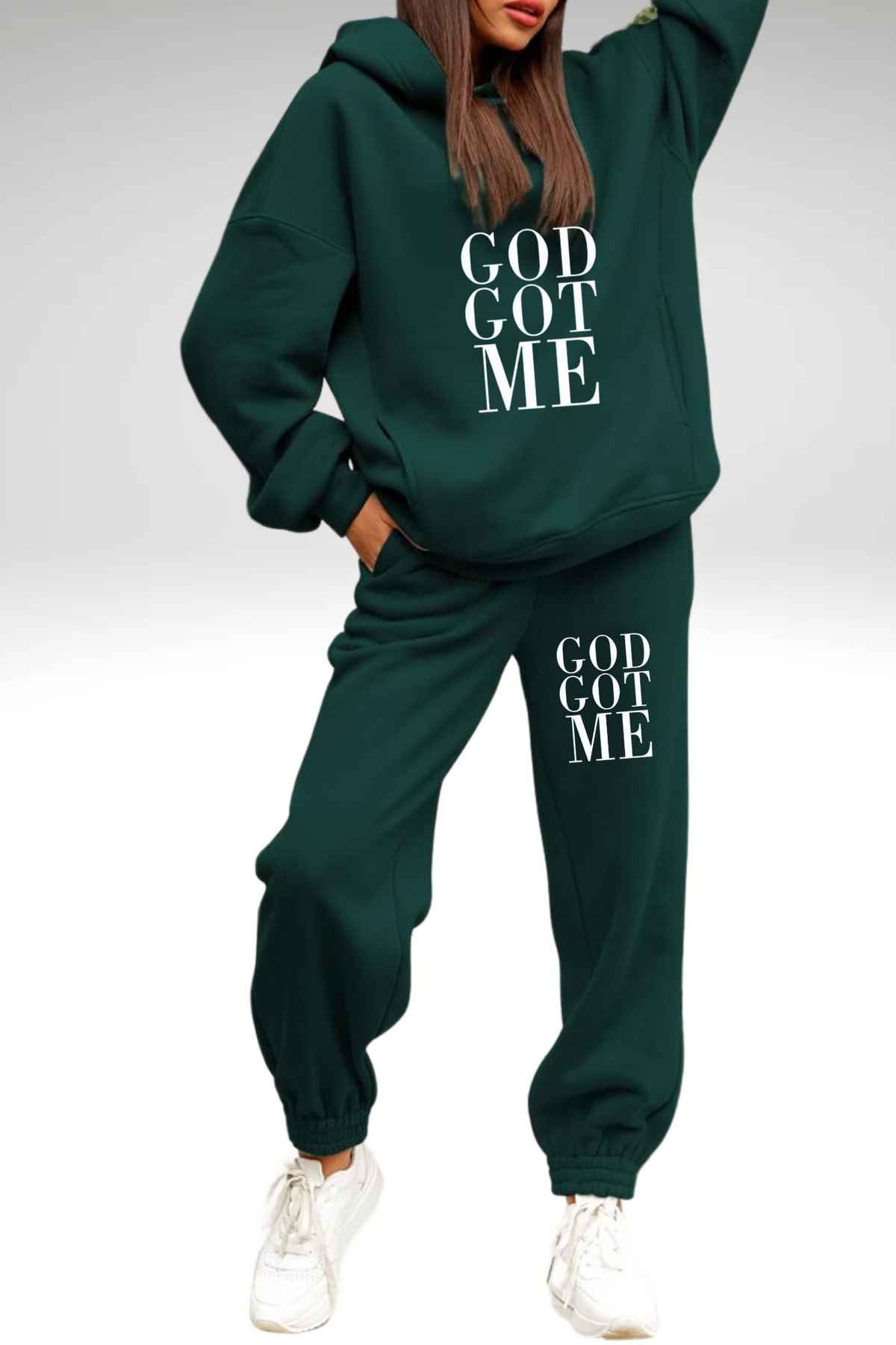 GOD GOT ME HOODIE SET
