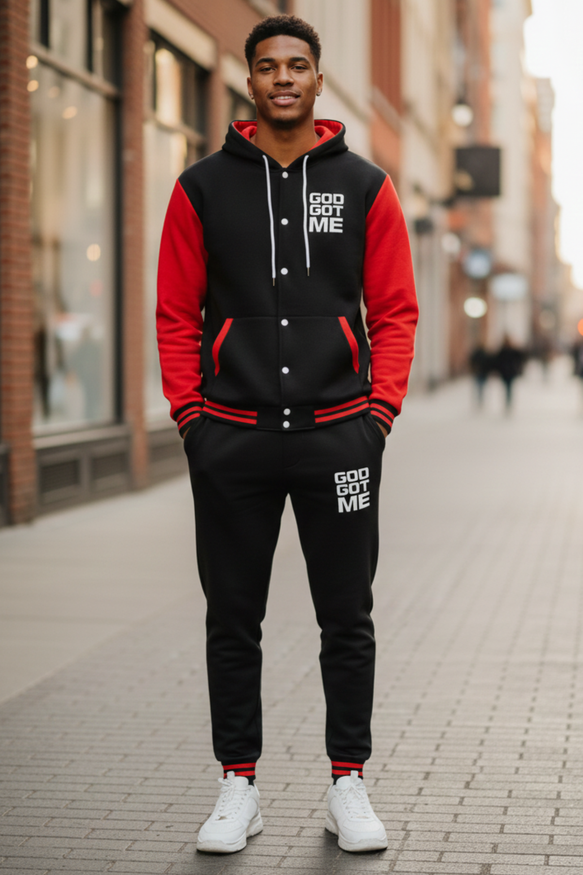 GOD GOT ME FULL HOODIE SET