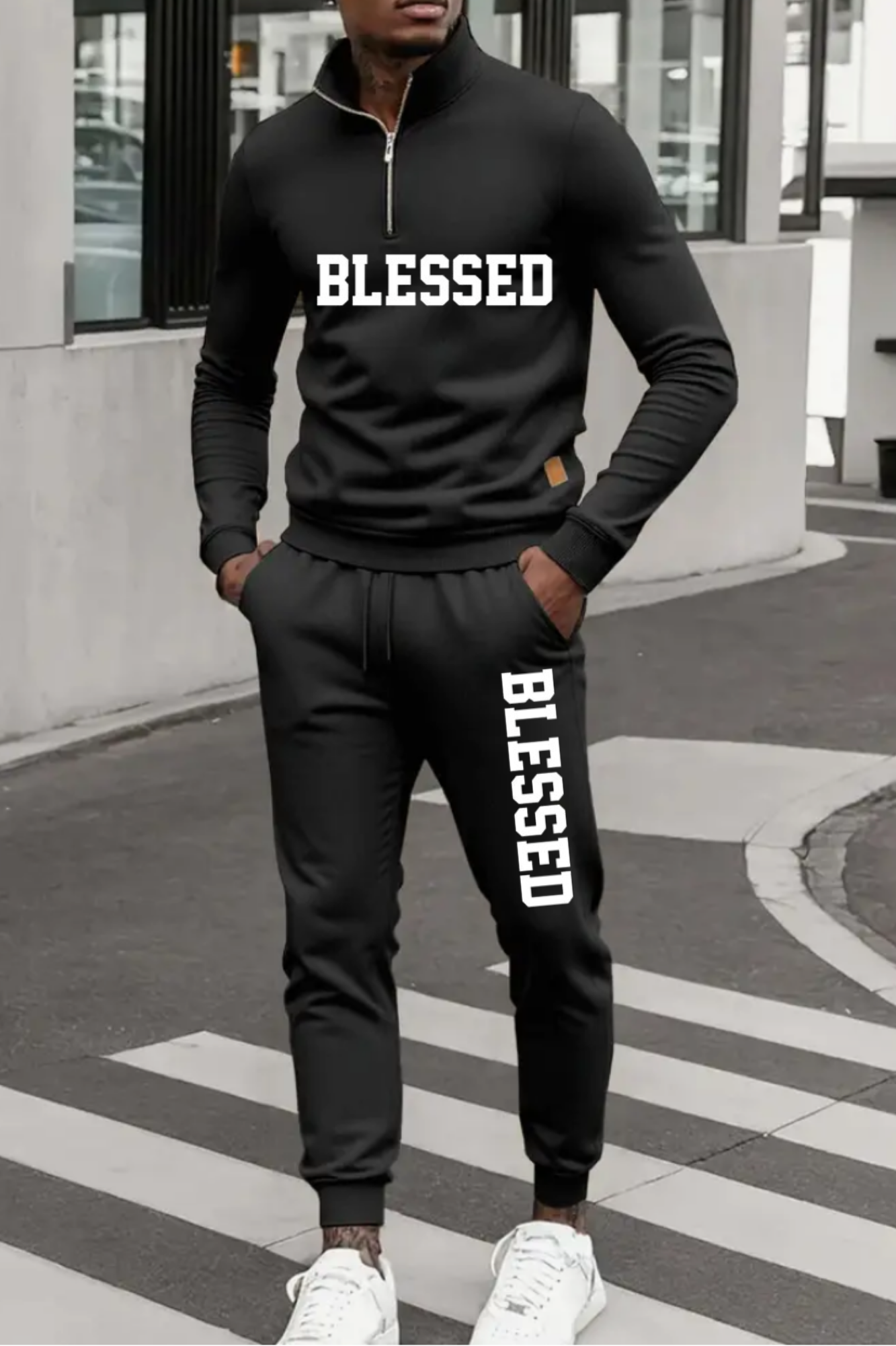 BLESSED MENS ZIPPER JERSEYS