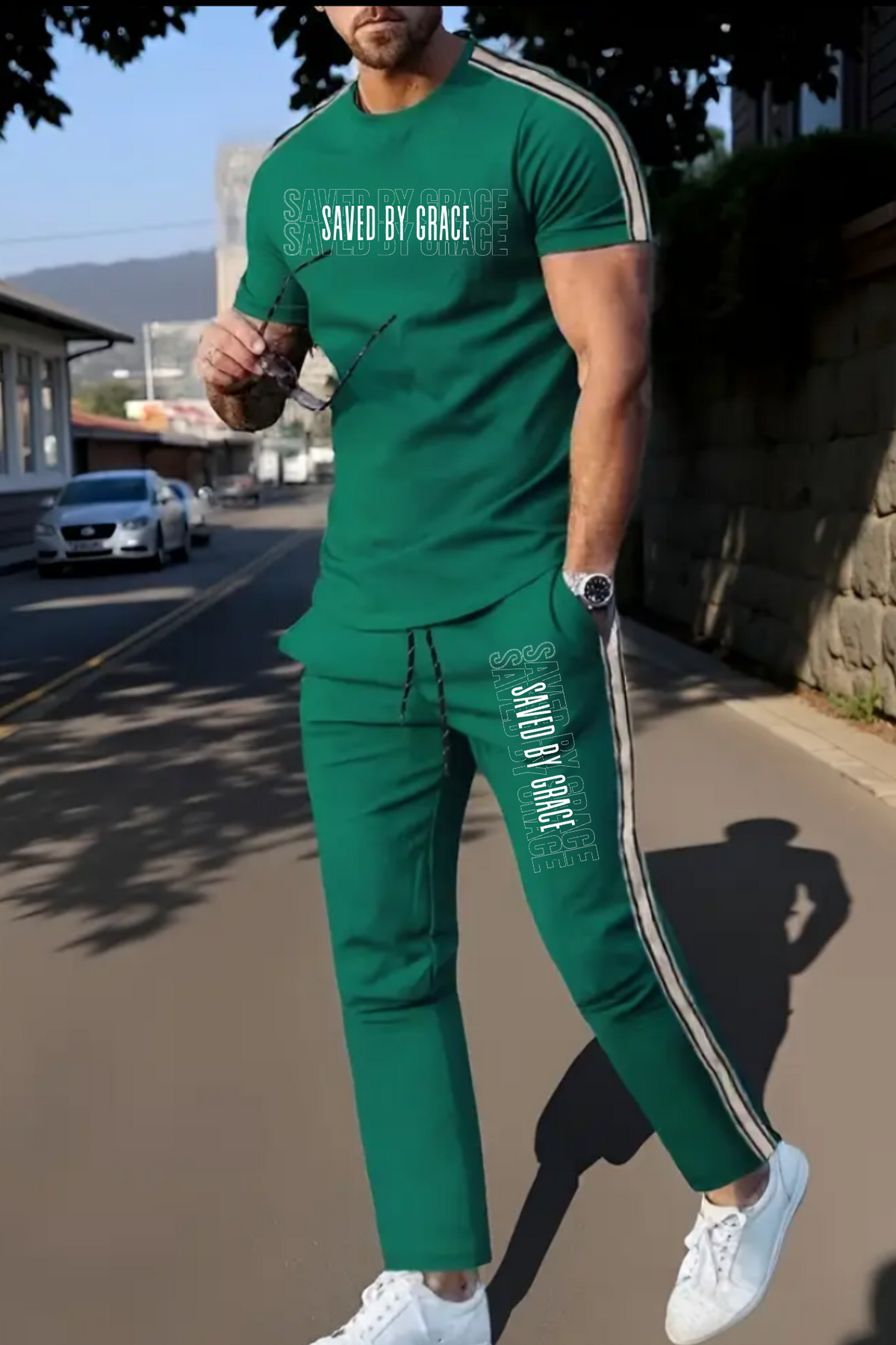 SAVED BY GRACE MENS SET