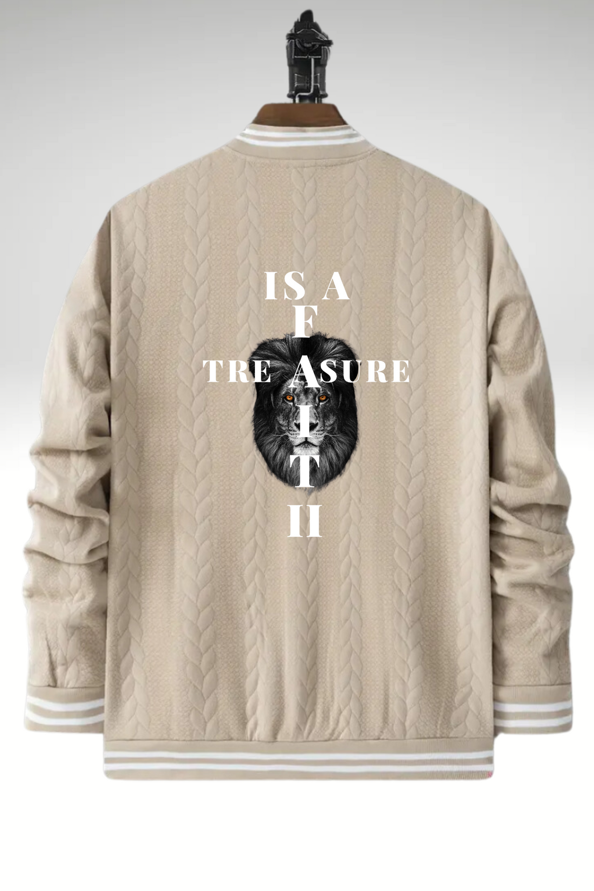 FAITH IS A TREASURE BASEBALL JACKET