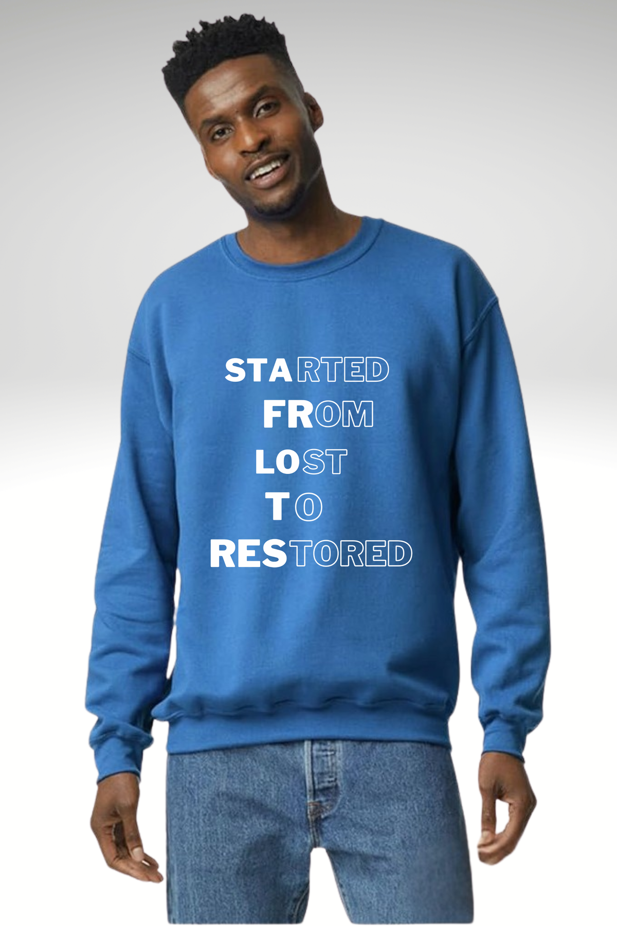 LOST TO RESTORED SWEATSHIRT