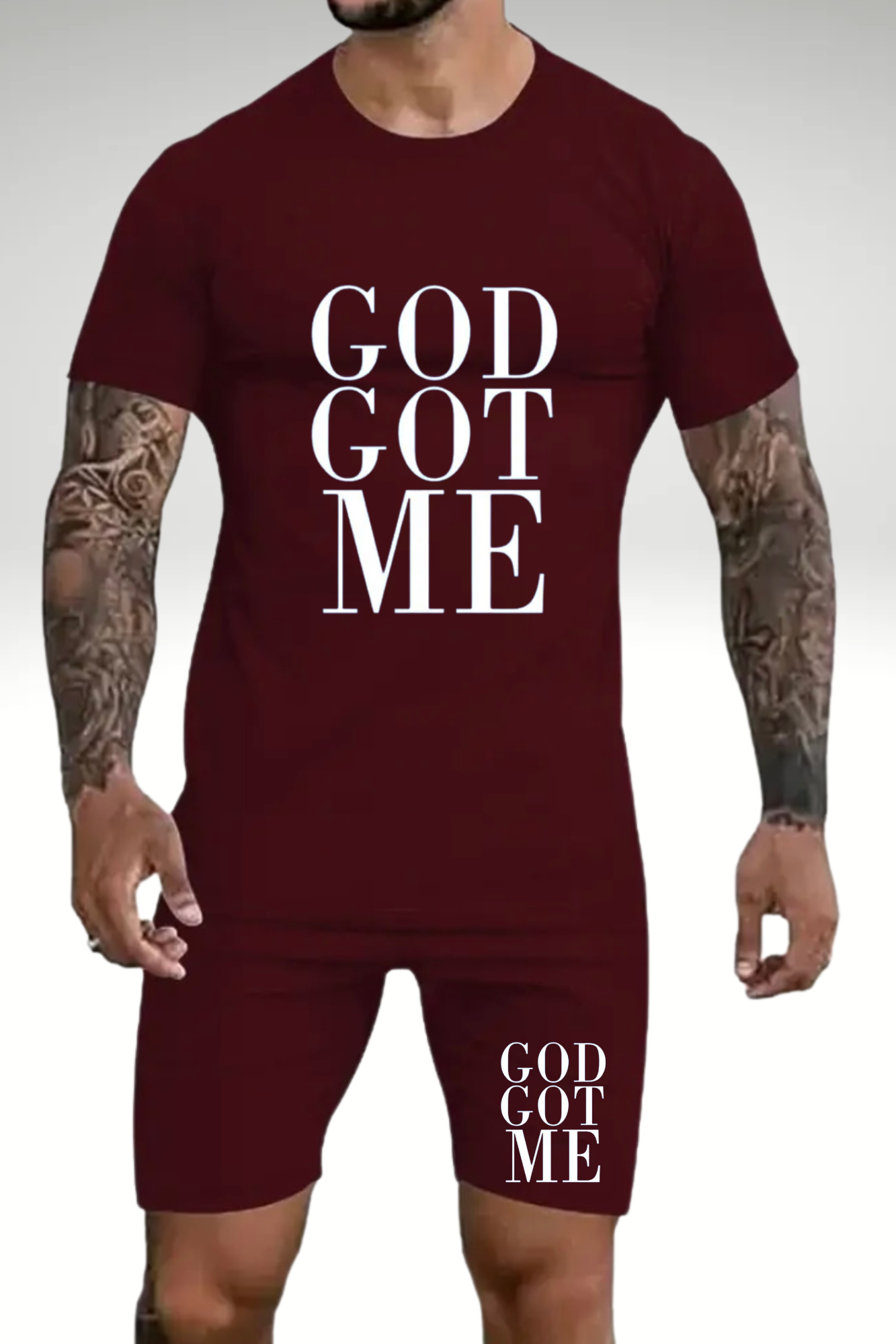 GOD GOT ME MEN'S 2 PIECE SET