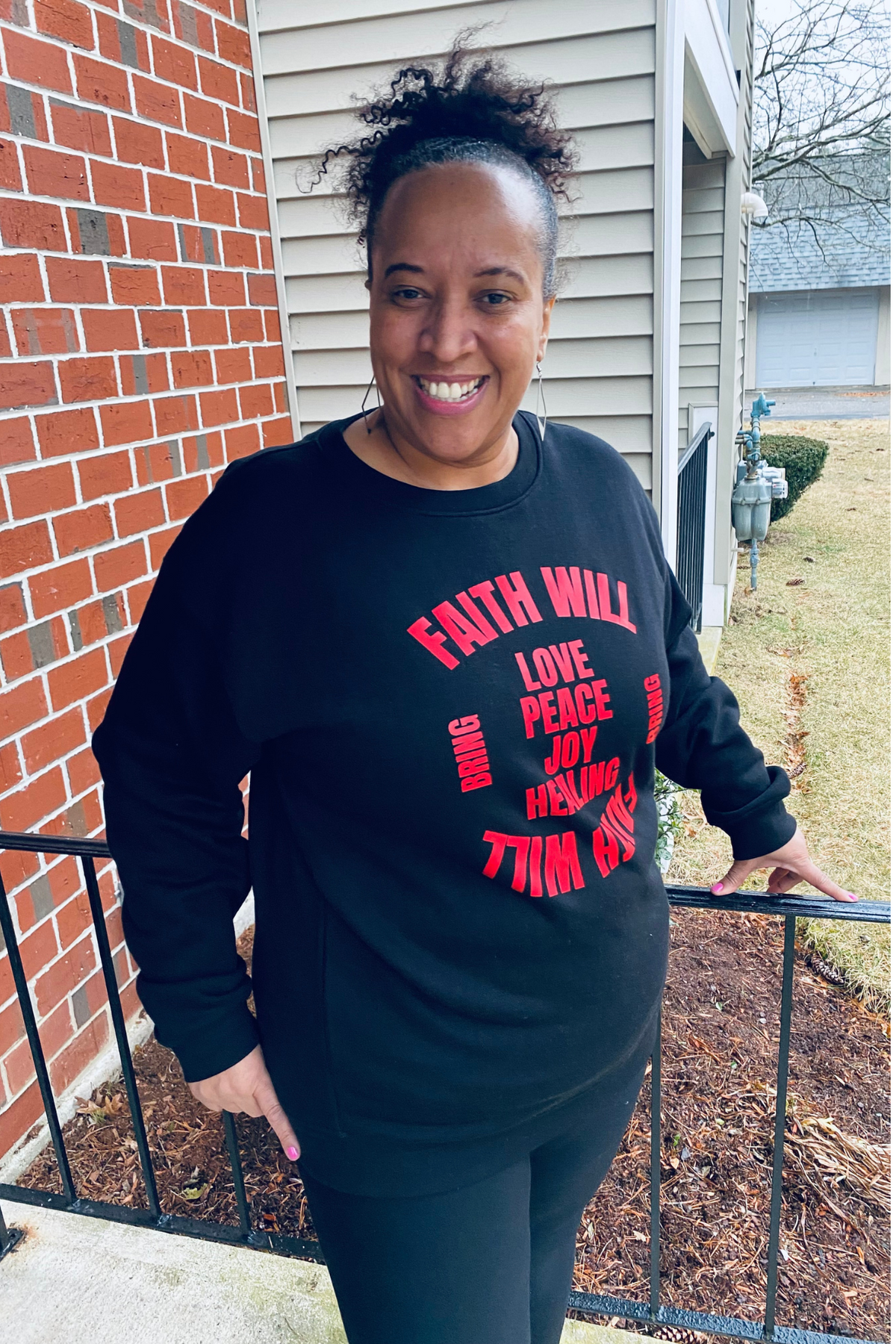 FAITH WILL BRING RED SWEATSHIRT