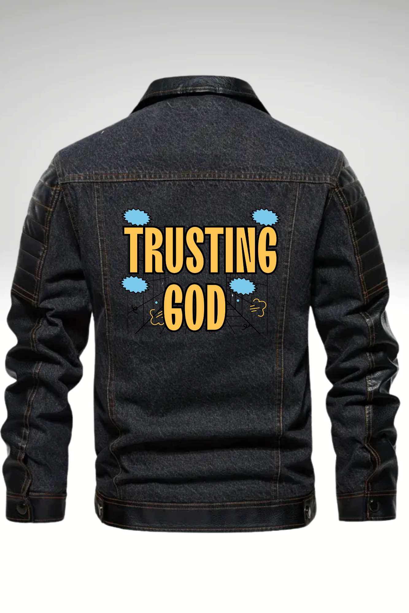 TRUSTING GOD BIKER JACKET