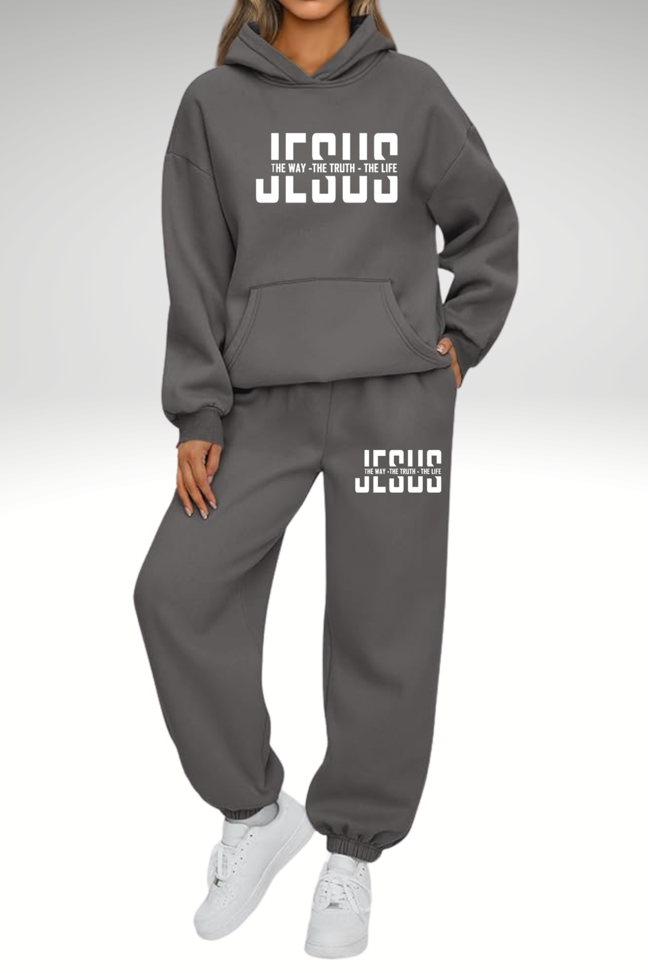 JESUS IS THE WAY WOMEN’S HOODIE SETS