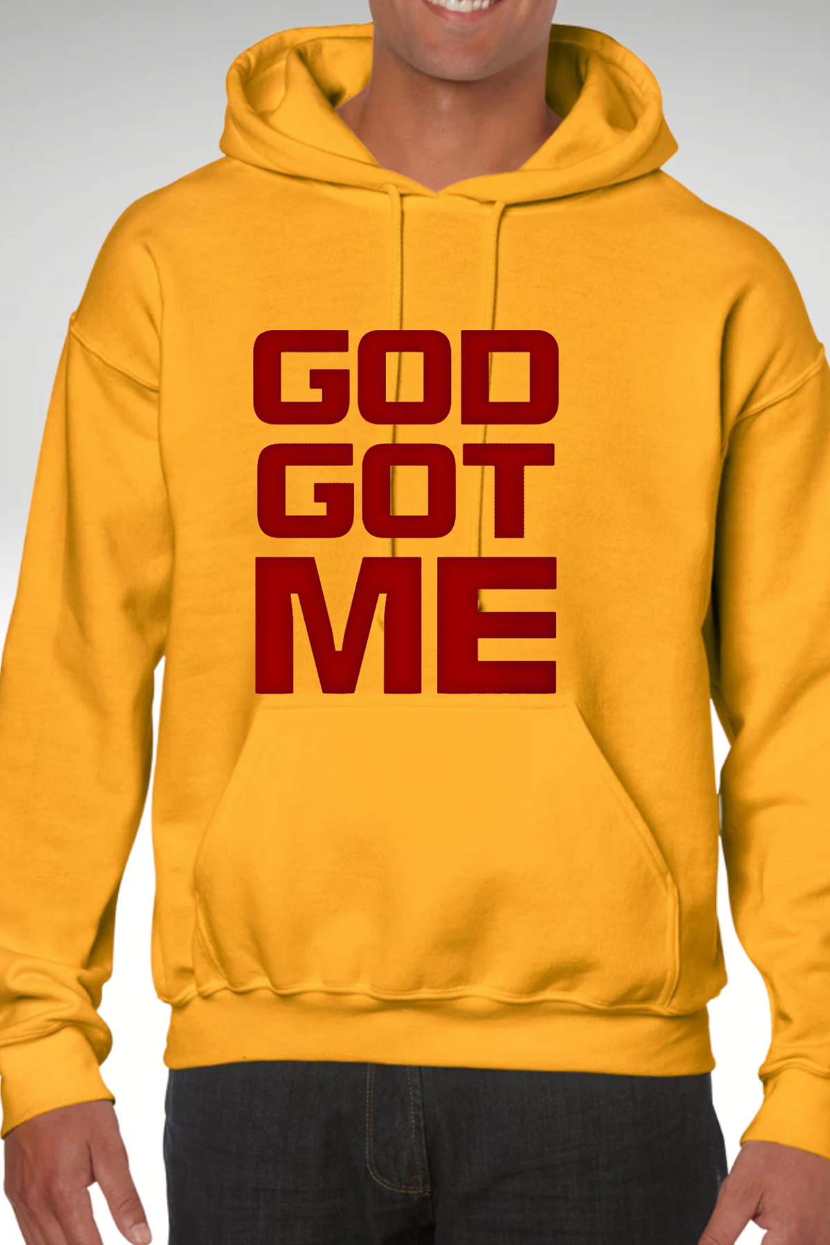 RED VIBES GOD GOT ME HOODIE