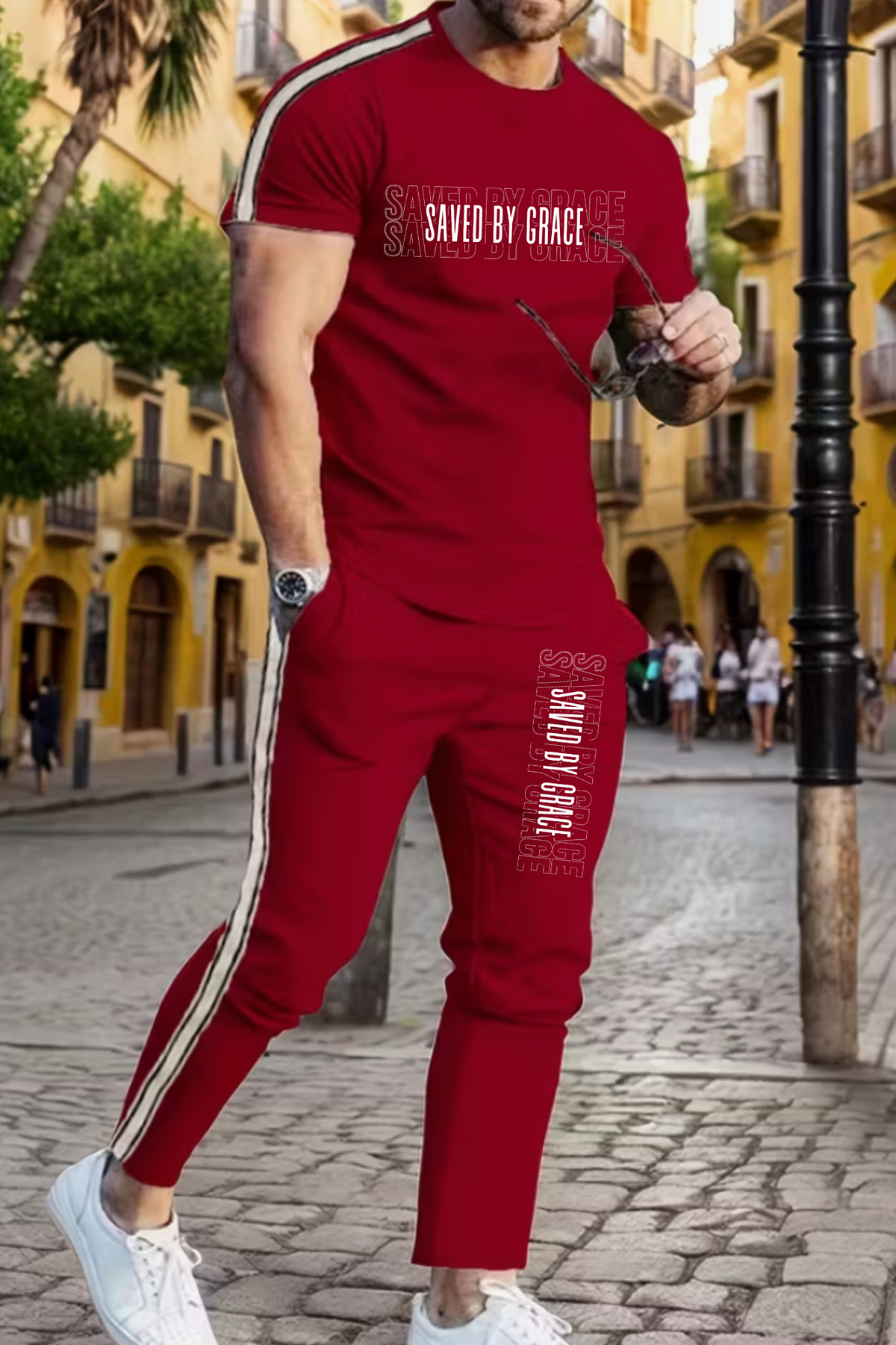 SAVED BY GRACE MENS SET