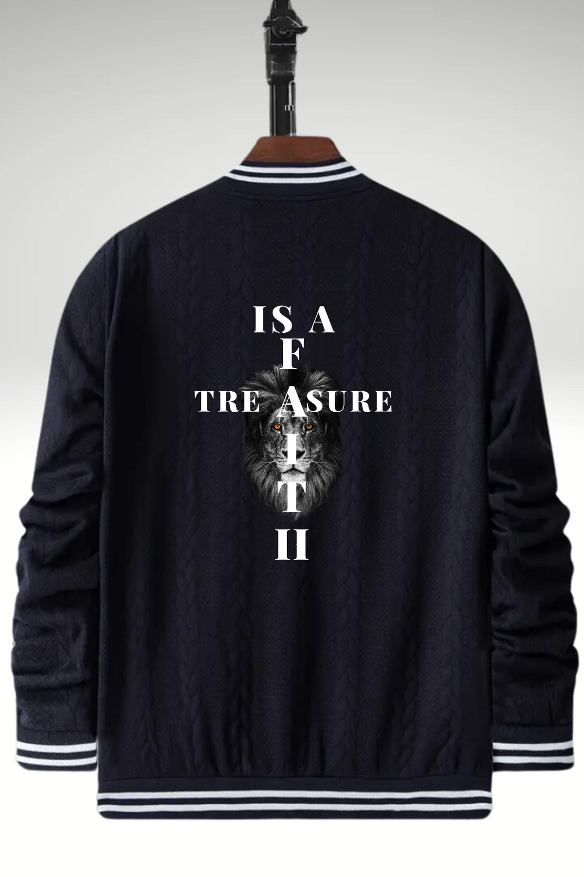 FAITH IS A TREASURE BASEBALL JACKET