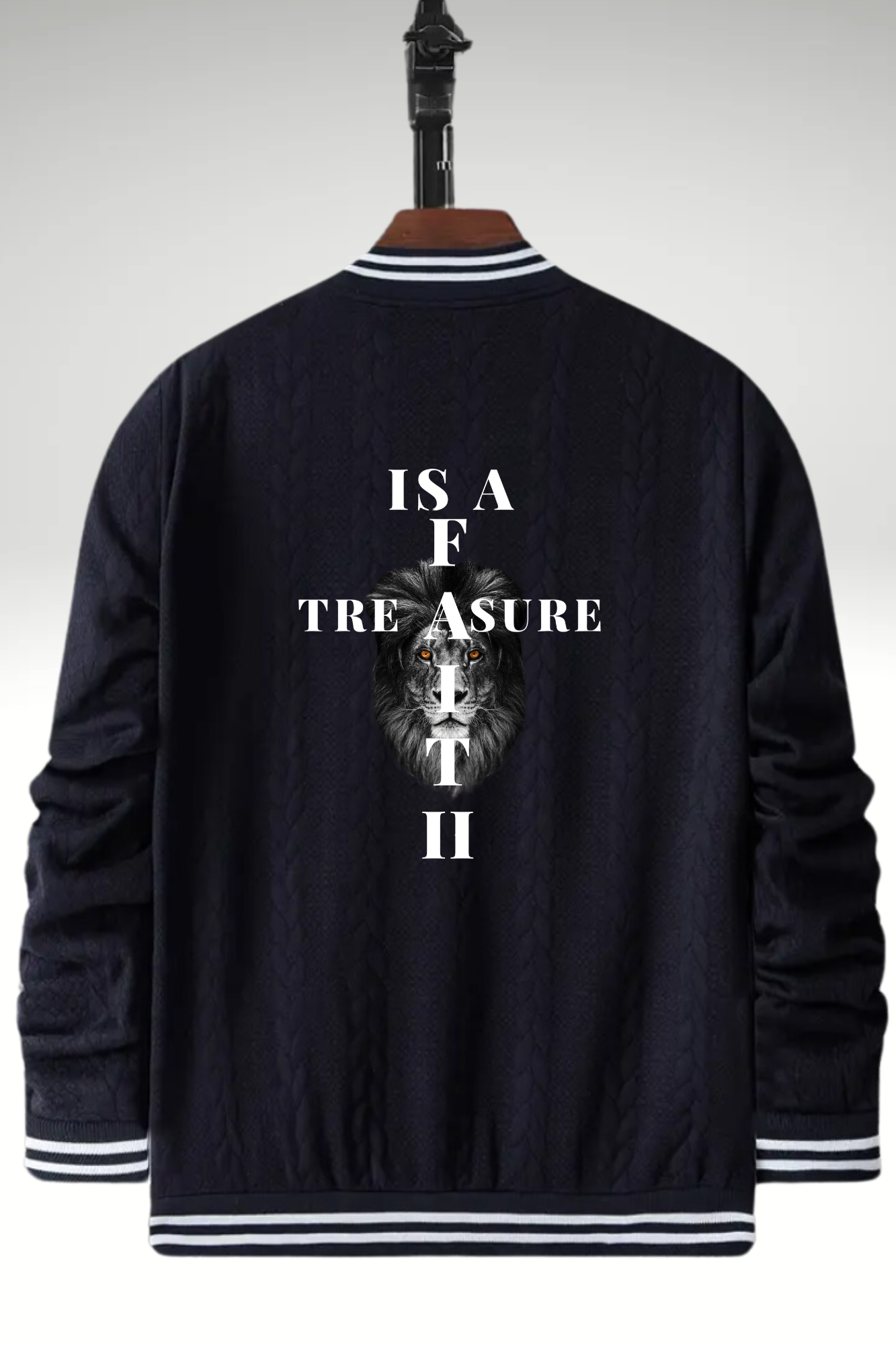 FAITH IS A TREASURE BASEBALL JACKET